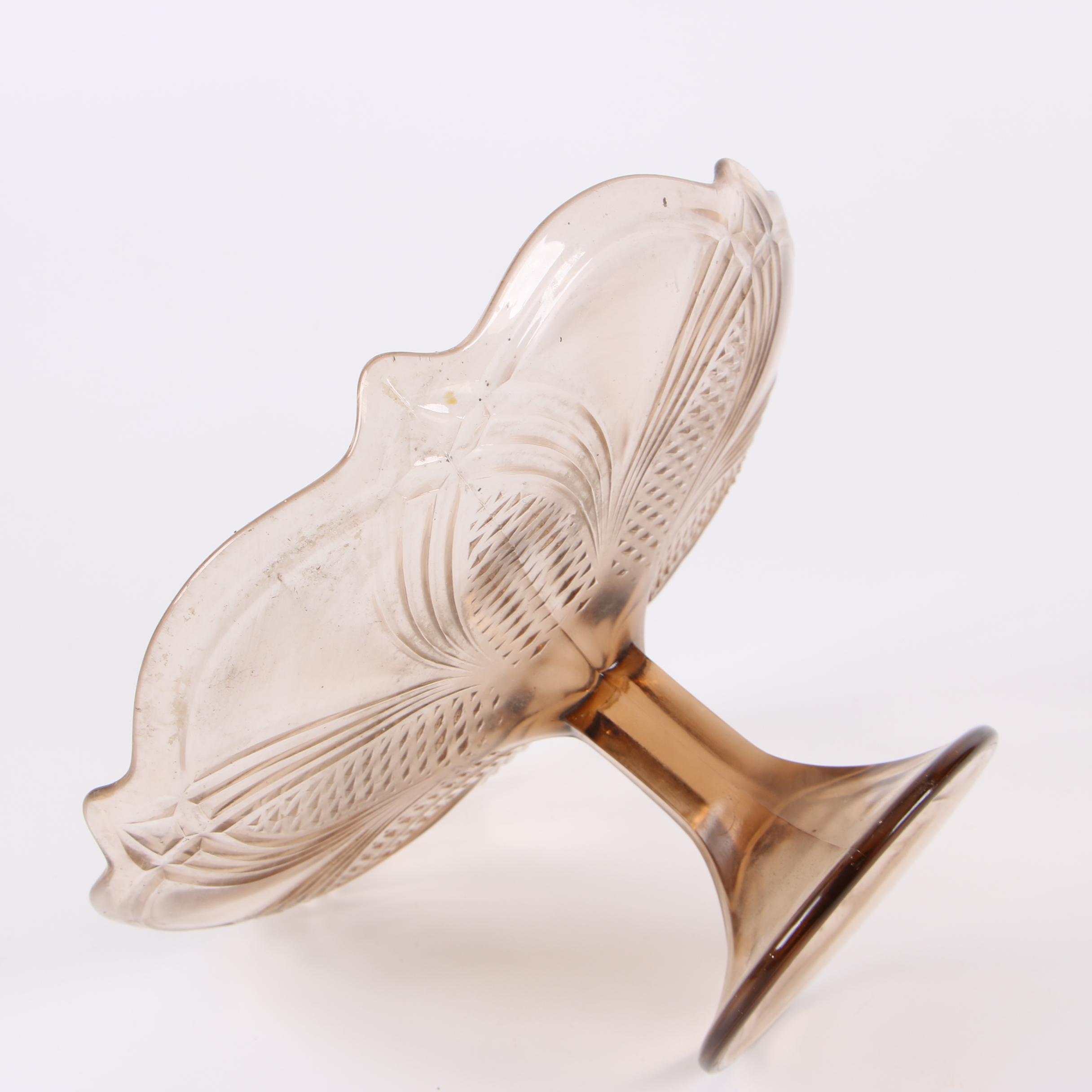 Vintage Pressed Glass Compotes