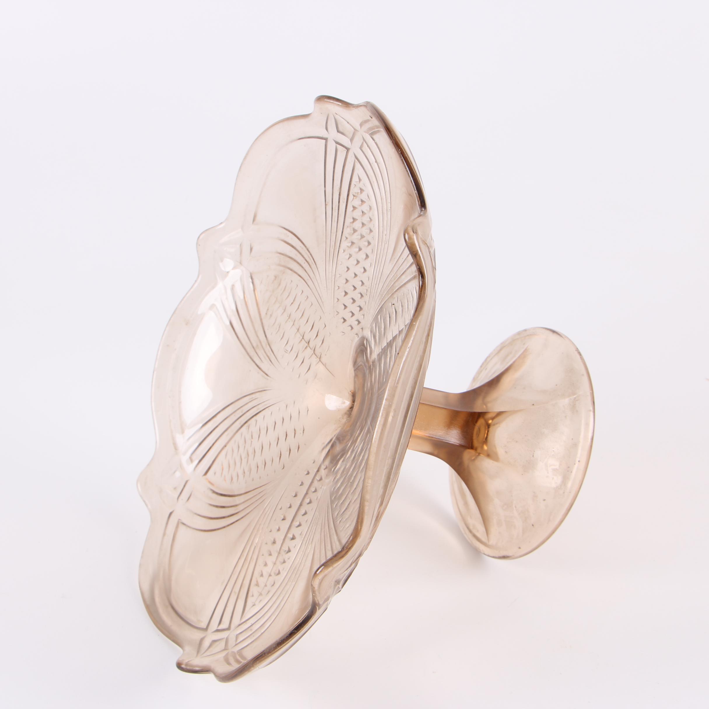 Vintage Pressed Glass Compotes