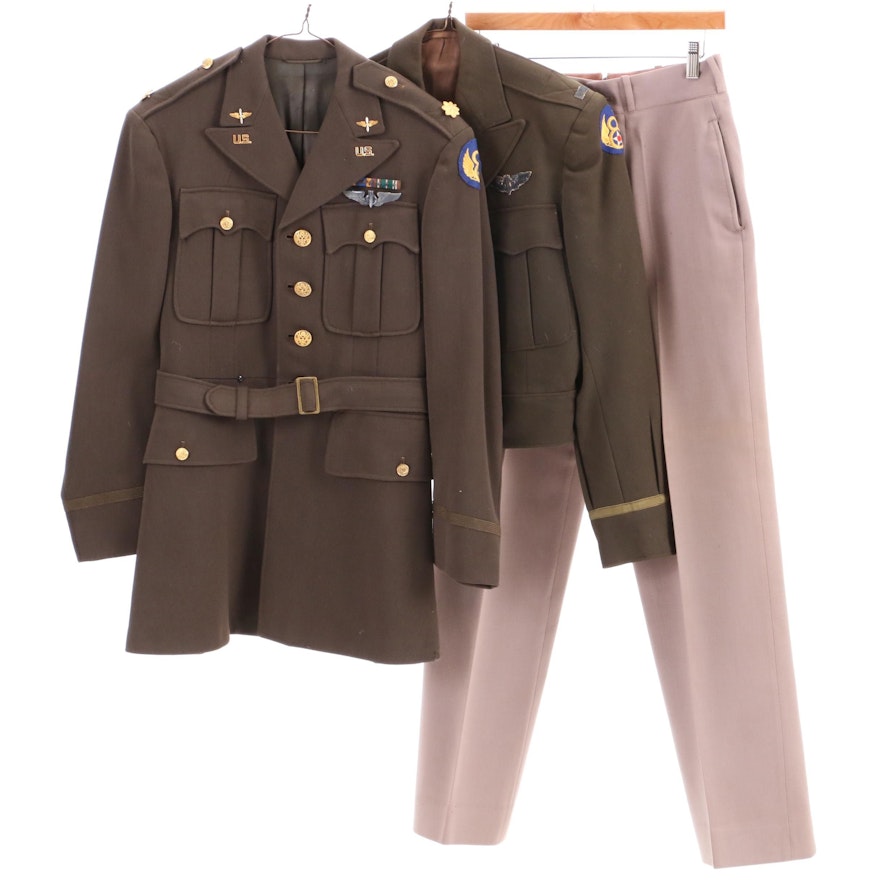 WWII Era Army Air Forces Uniform Including Eisenhower Jacket