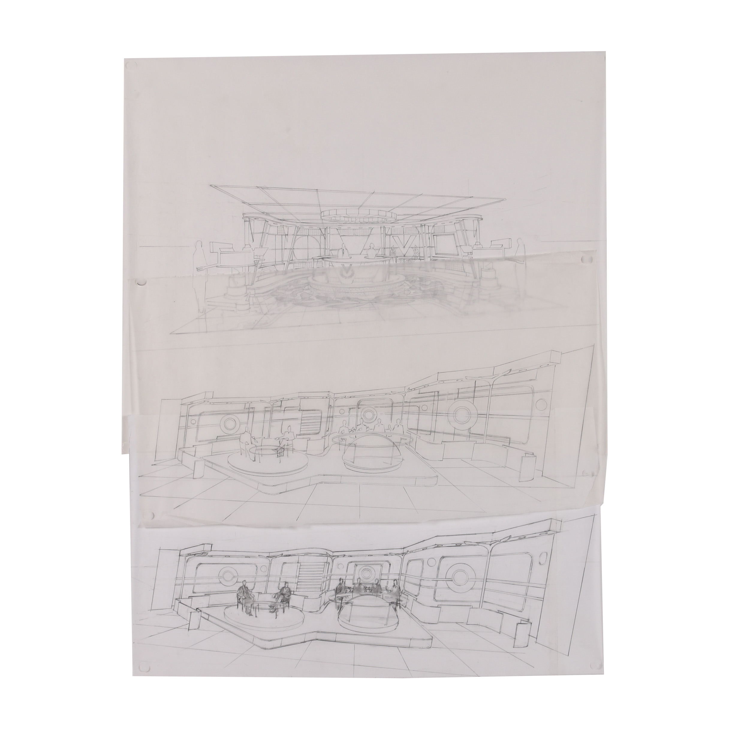 Ricardo Morin Graphite Architectural Sketches