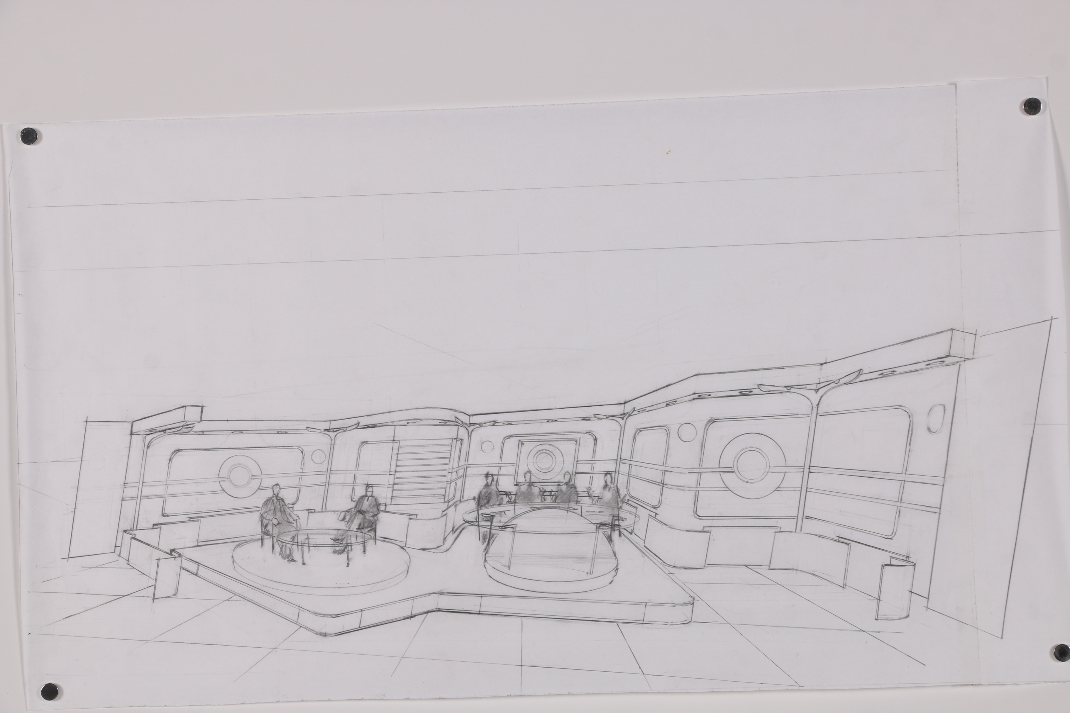 Ricardo Morin Graphite Architectural Sketches