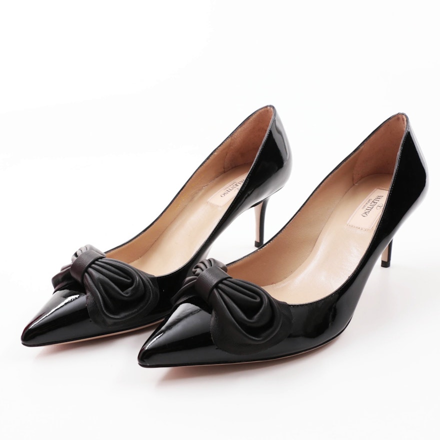 Valentino Black Patent Leather Pumps