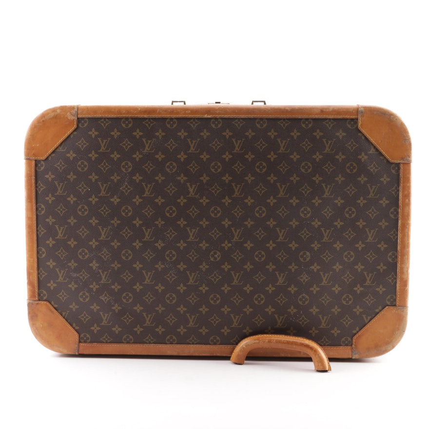 Vintage Louis Vuitton Paris Monogram Canvas Hardtop Suitcase