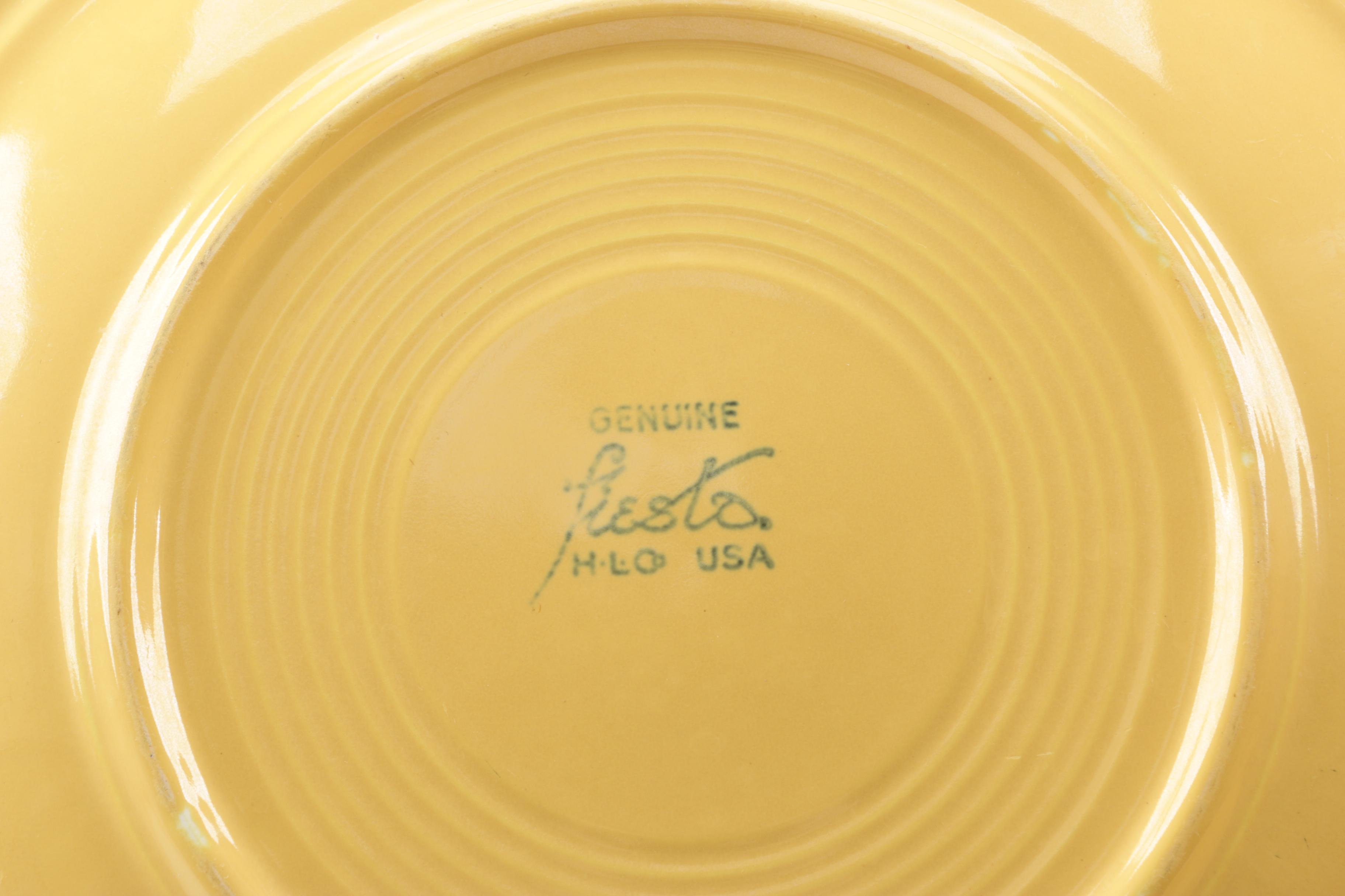 Vintage Homer Laughlin "Fiesta" Yellow Tableware