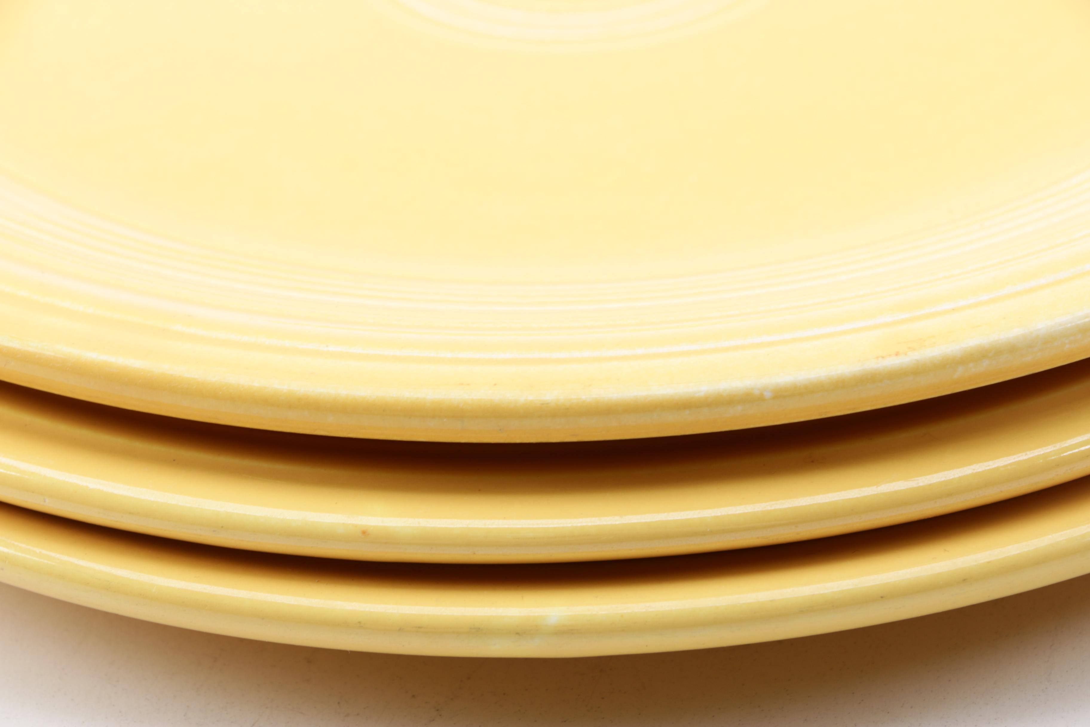 Vintage Homer Laughlin "Fiesta" Yellow Tableware