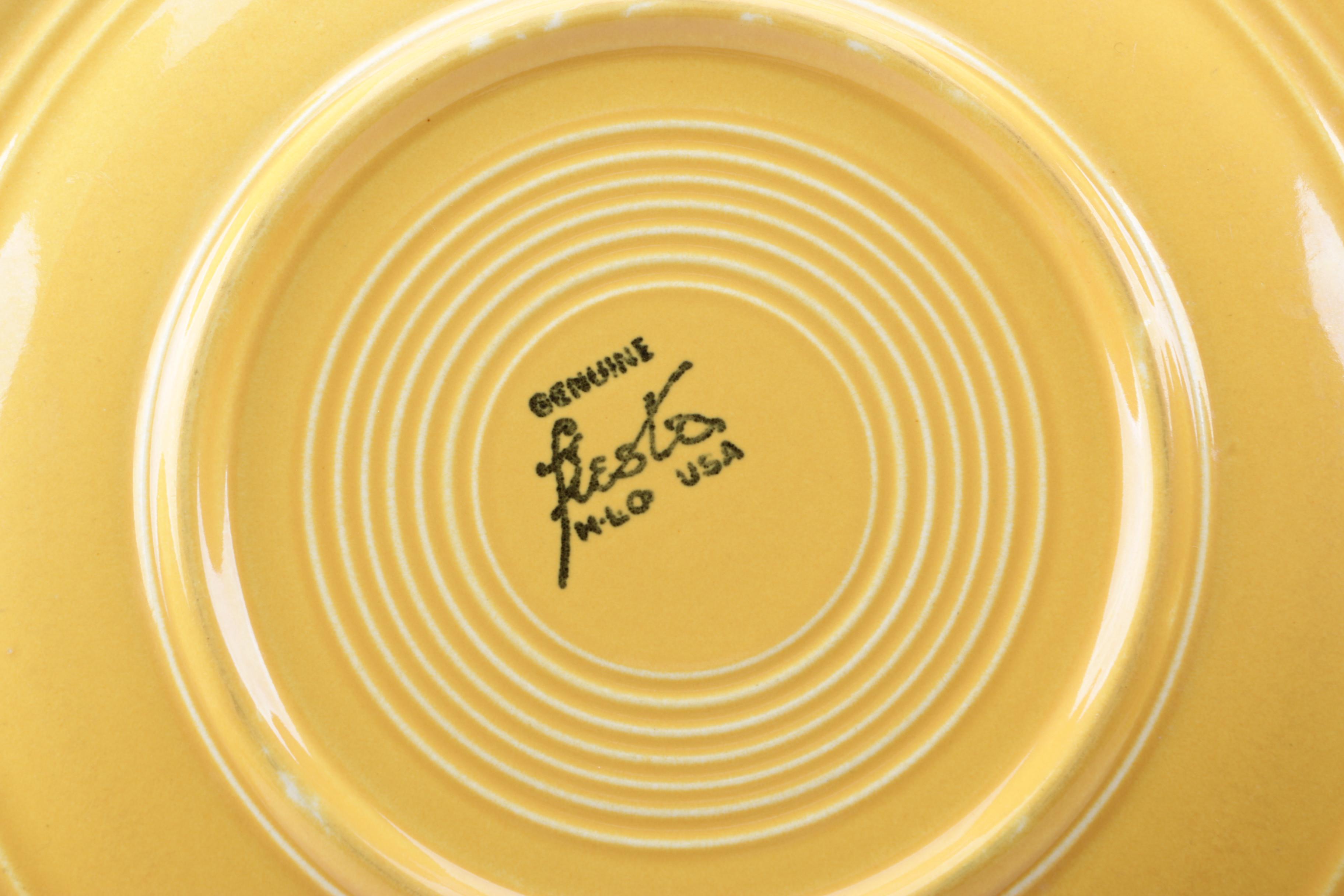 Vintage Homer Laughlin "Fiesta" Yellow Tableware