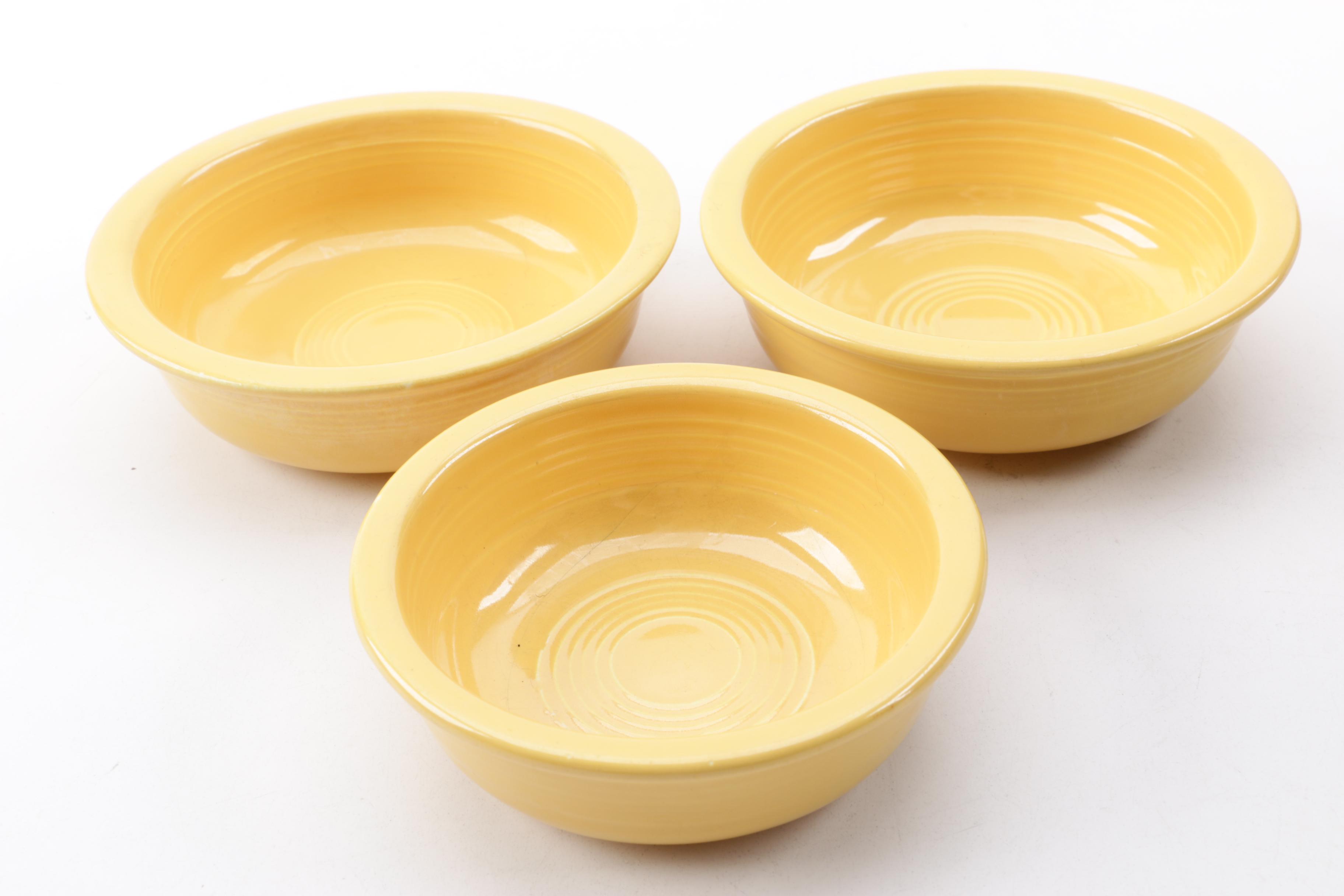 Vintage Homer Laughlin "Fiesta" Yellow Tableware