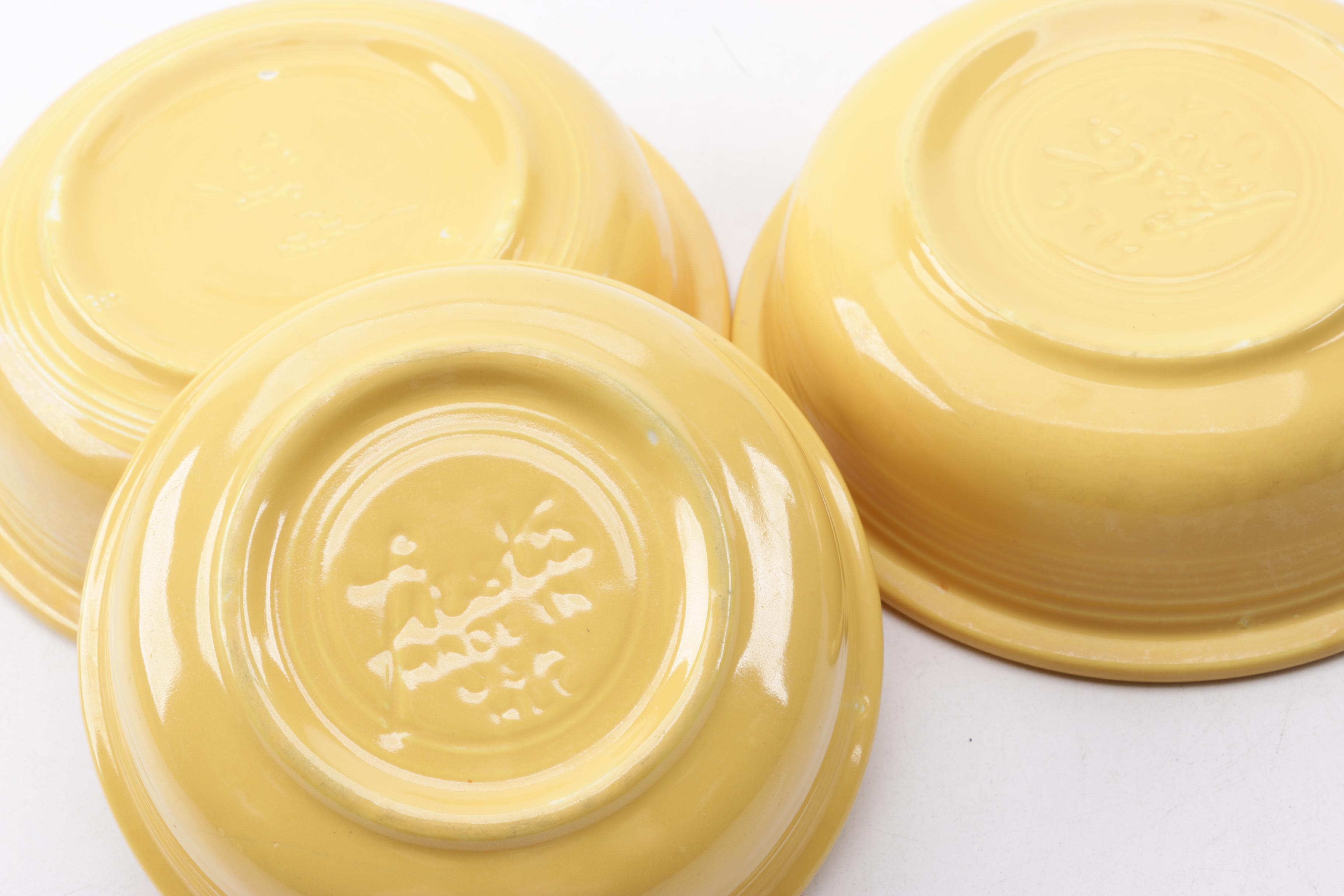 Vintage Homer Laughlin "Fiesta" Yellow Tableware