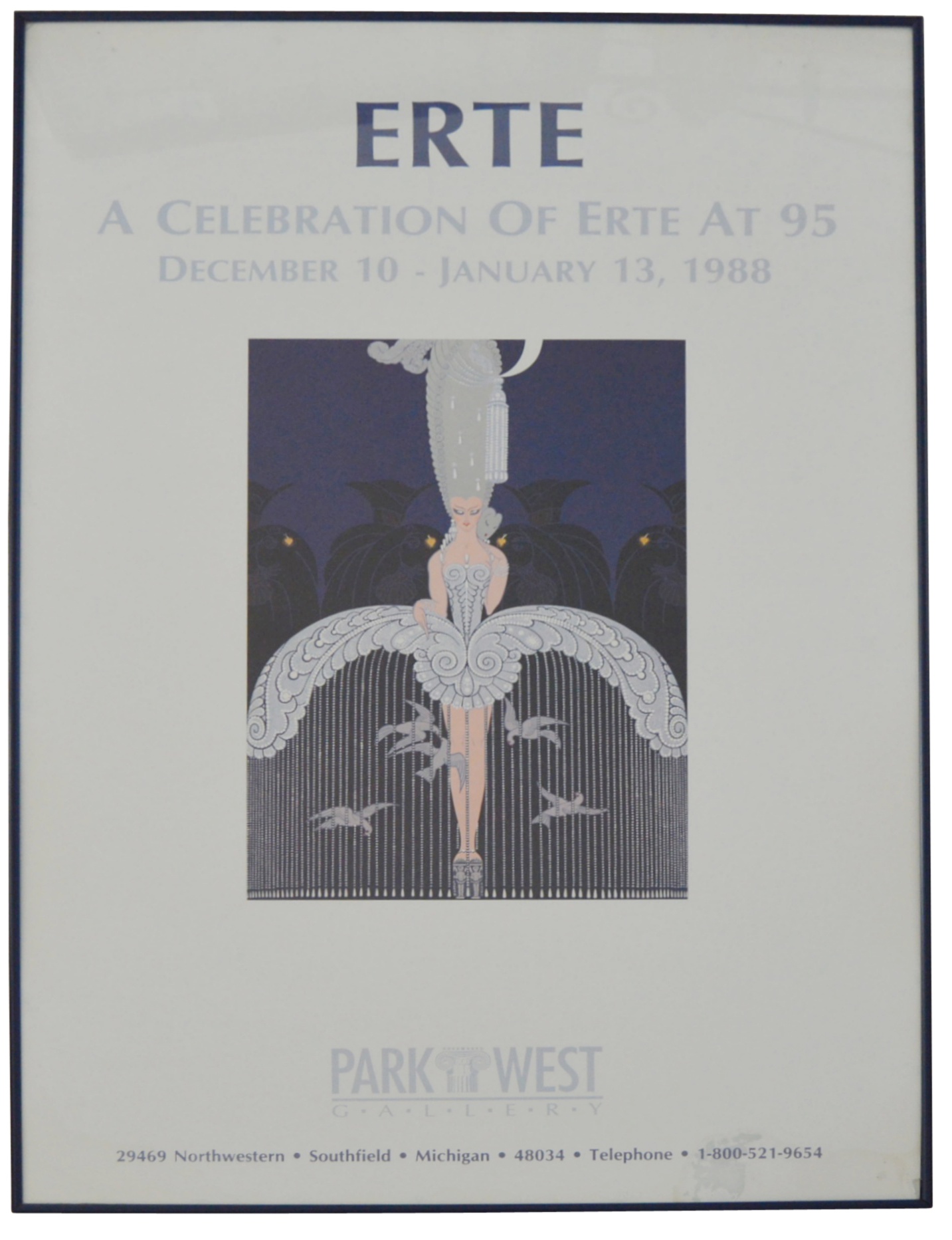 Framed Posters after Erte and Laurel Burch