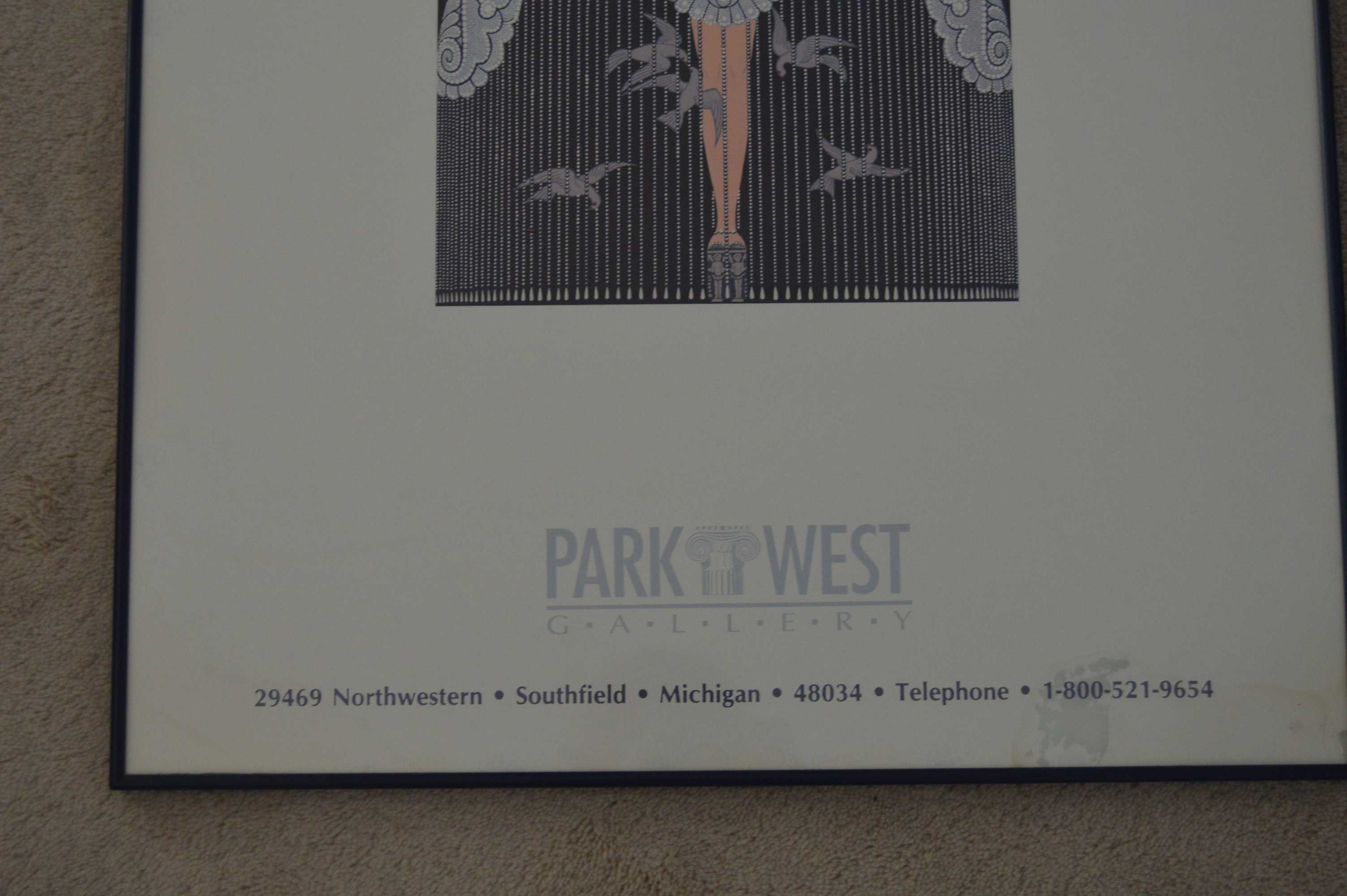 Framed Posters after Erte and Laurel Burch