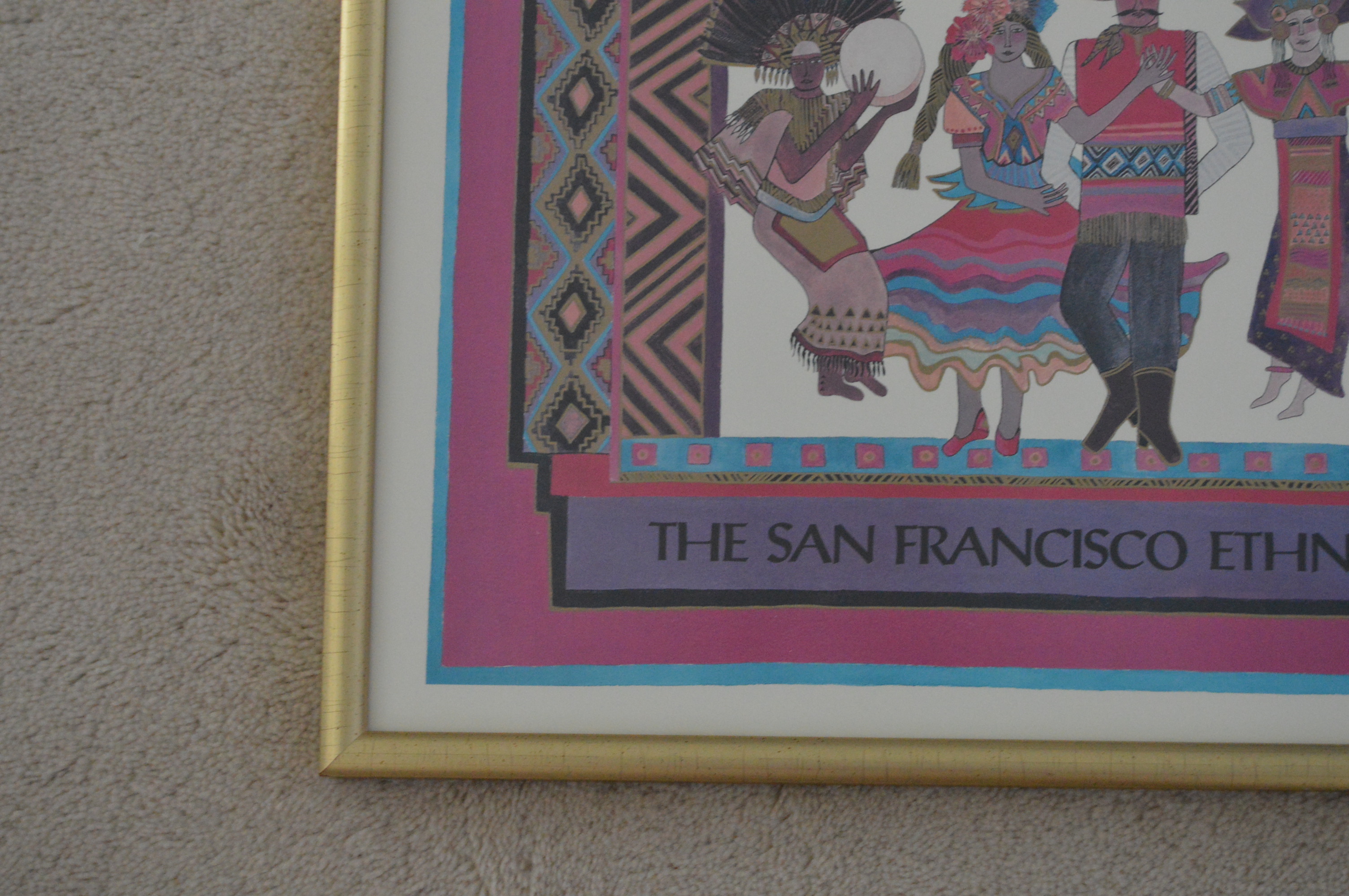 Framed Posters after Erte and Laurel Burch