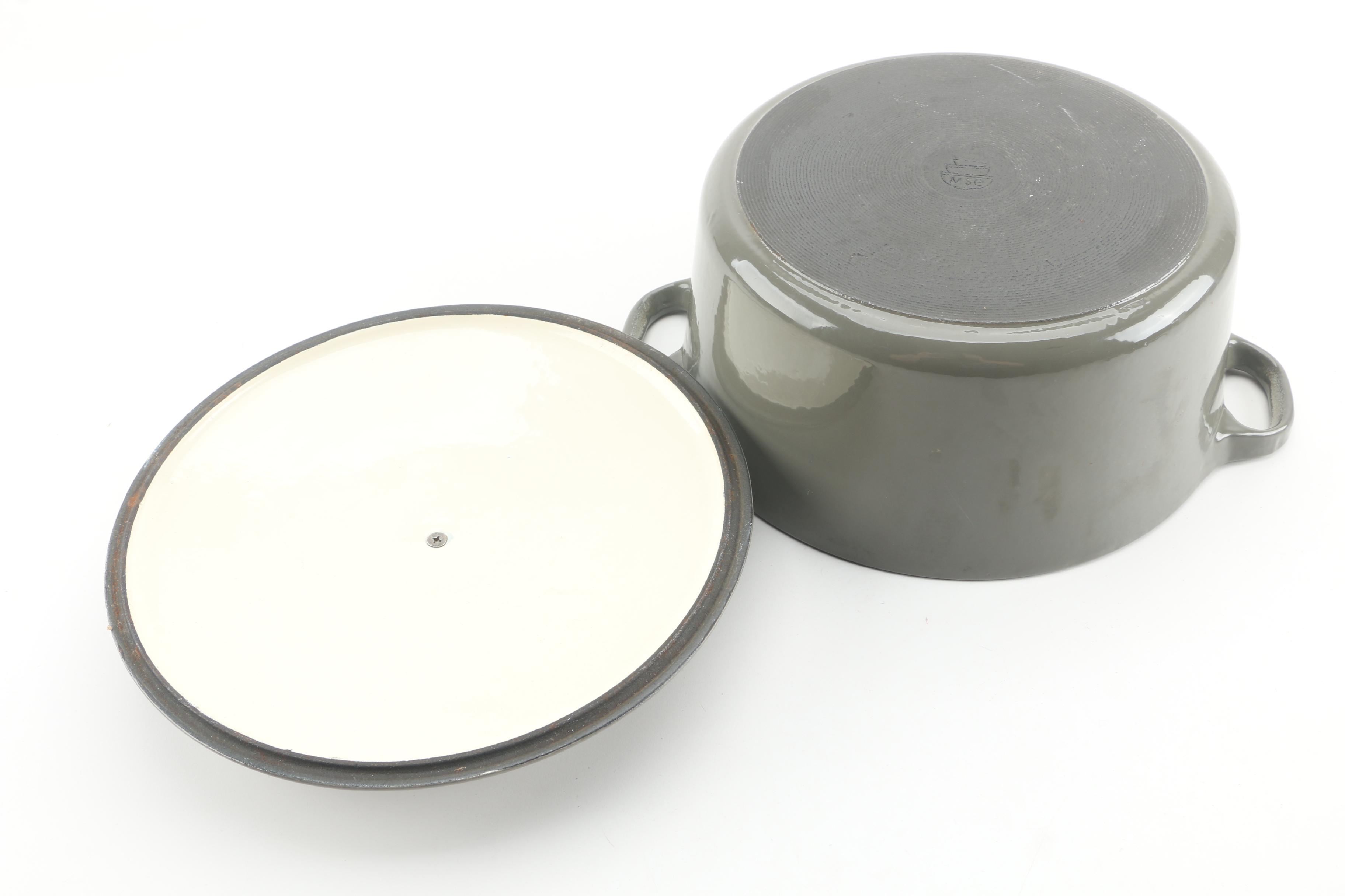 Martha Stewart Essentials Enameled Cast Iron Pot with Lid