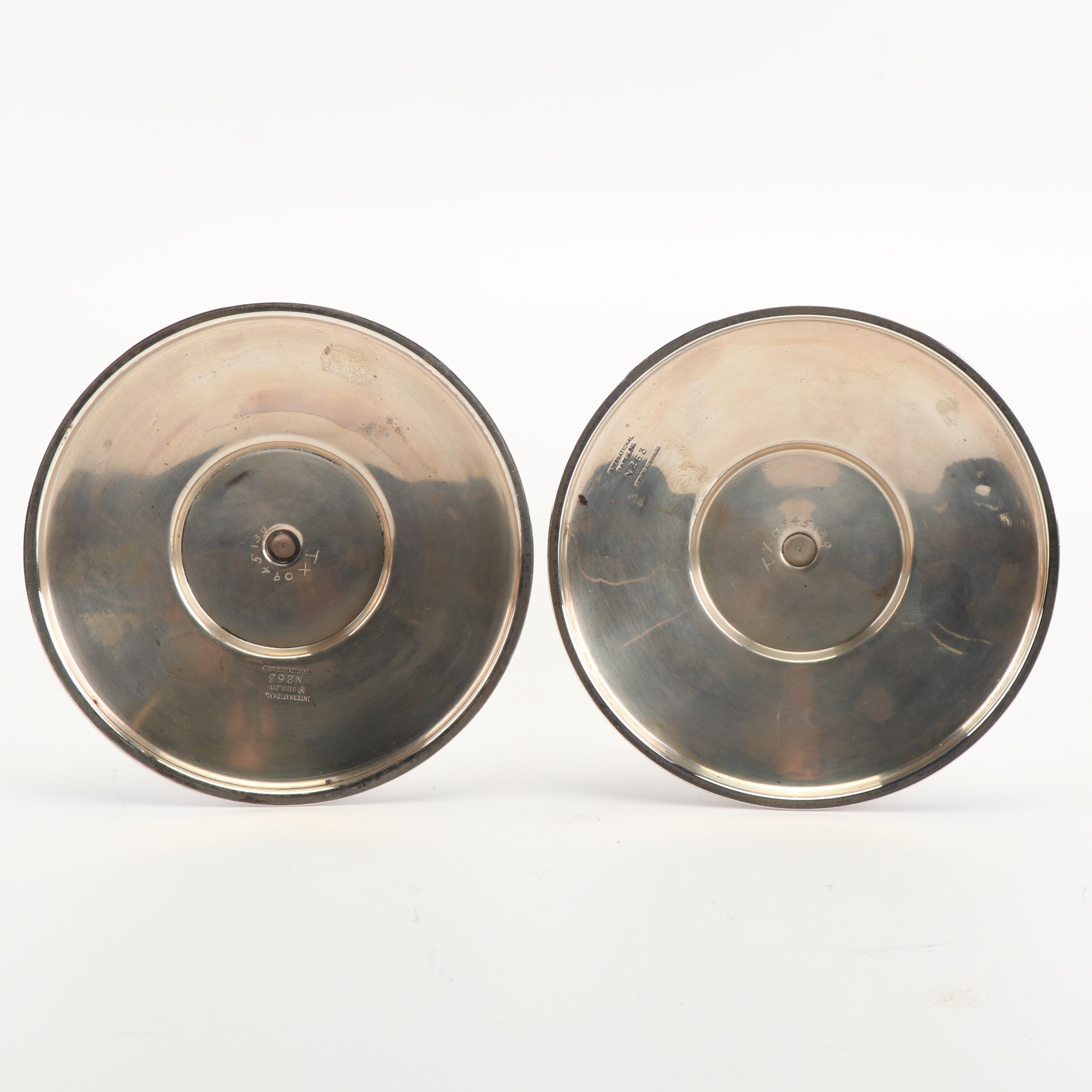 International Silver Co. Weighted Sterling Silver Candlesticks