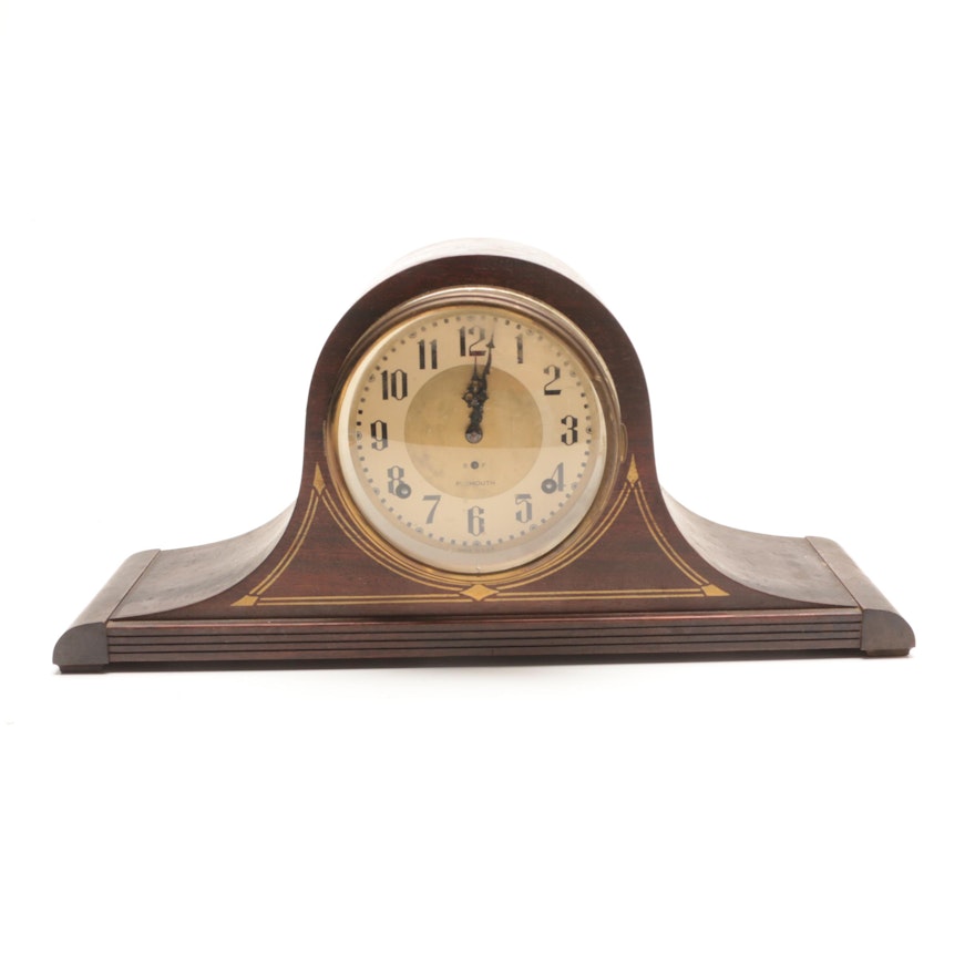 1930s Plymouth Tambour Mantel Clock