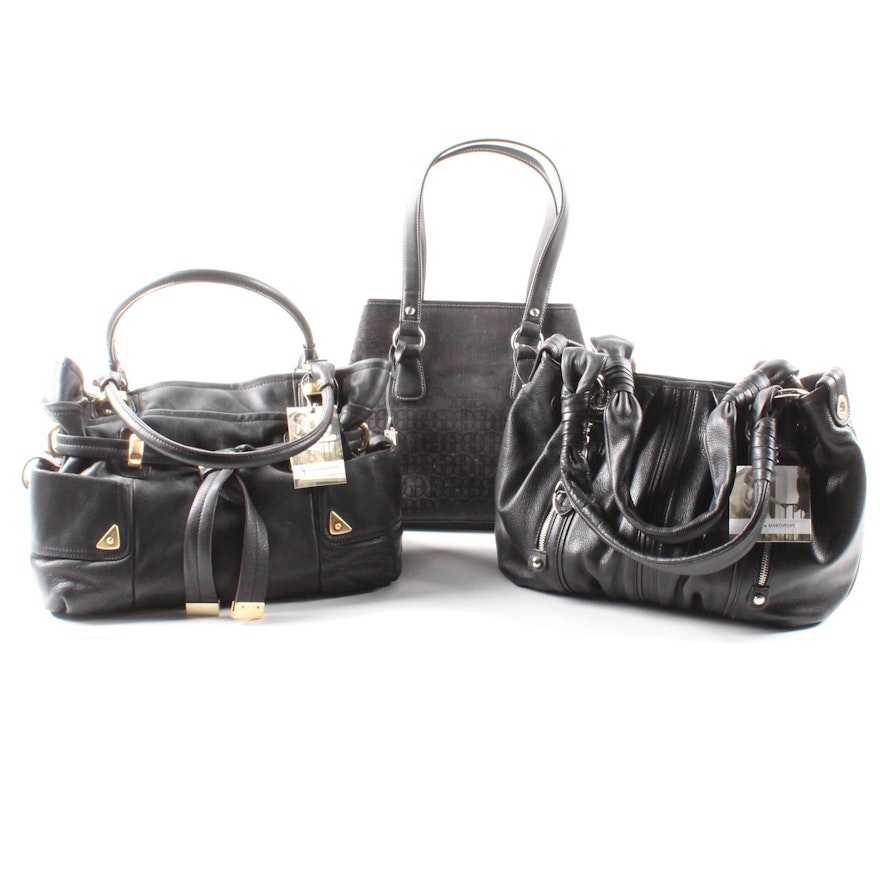 Black Handbags by Giani Bernini and B. Makowsky