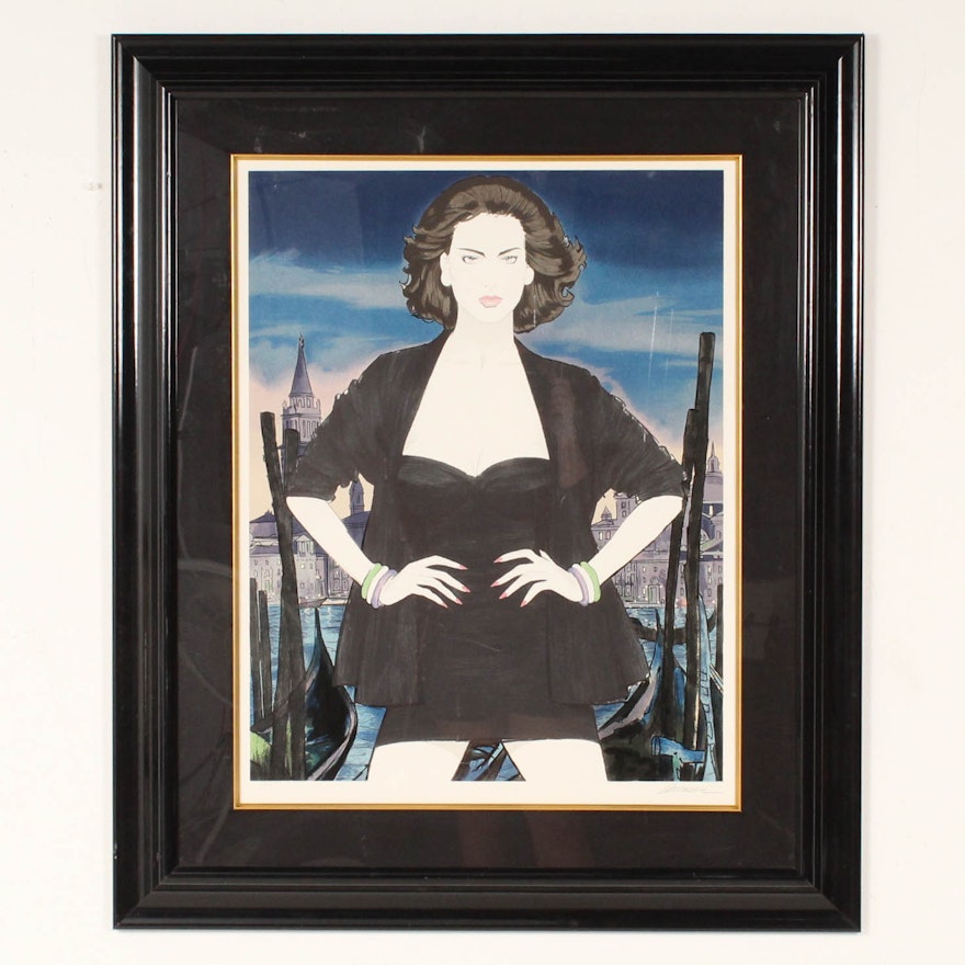 Besser Serigraph Portrait of Woman