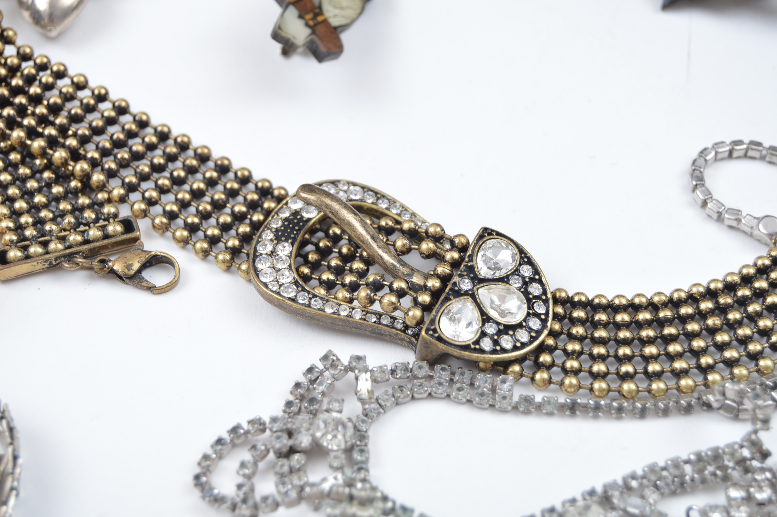 Vintage Jewelry Chest With Jewelry Collection Including Sterling Silver