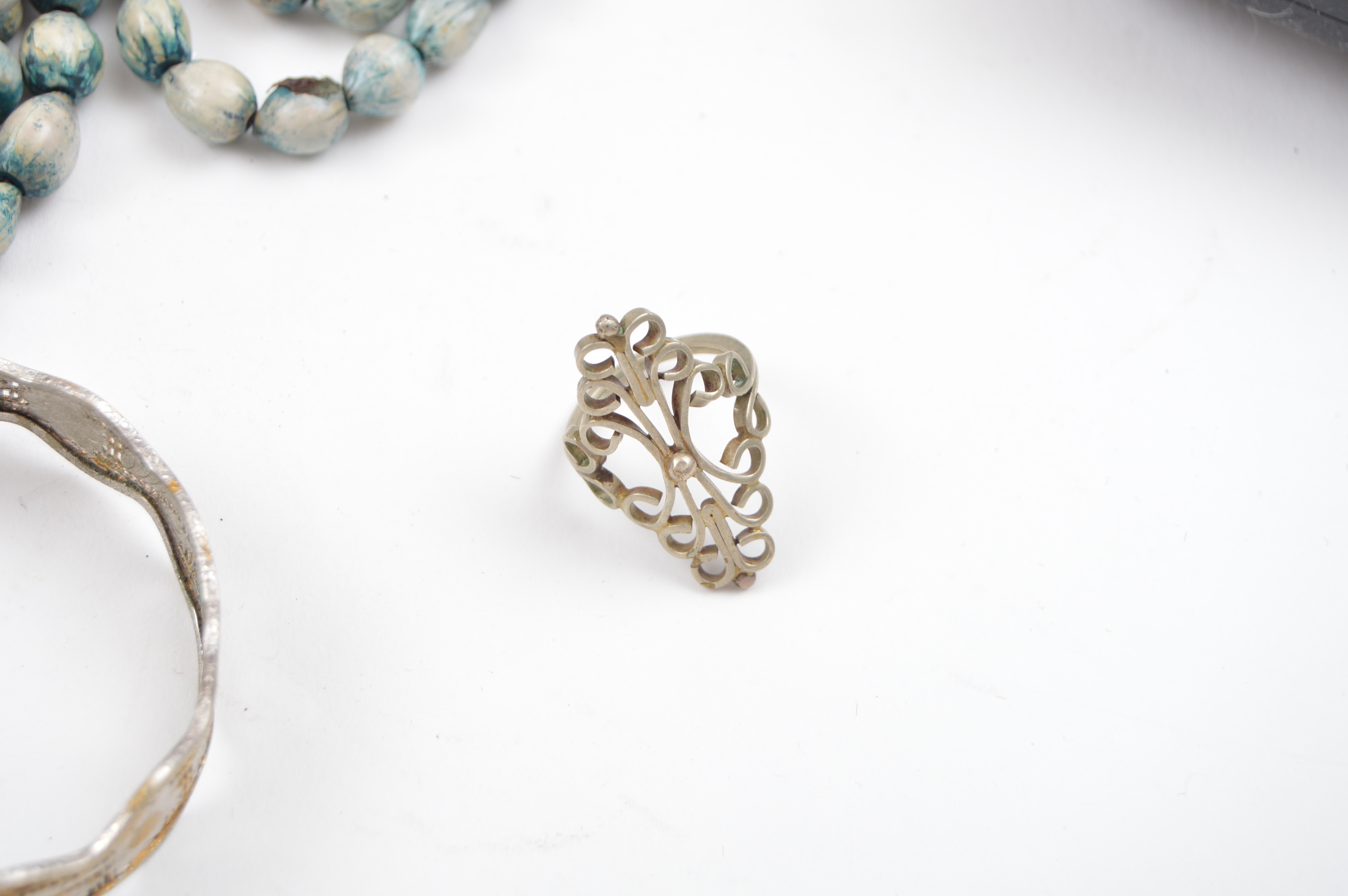 Vintage Jewelry Chest With Jewelry Collection Including Sterling Silver