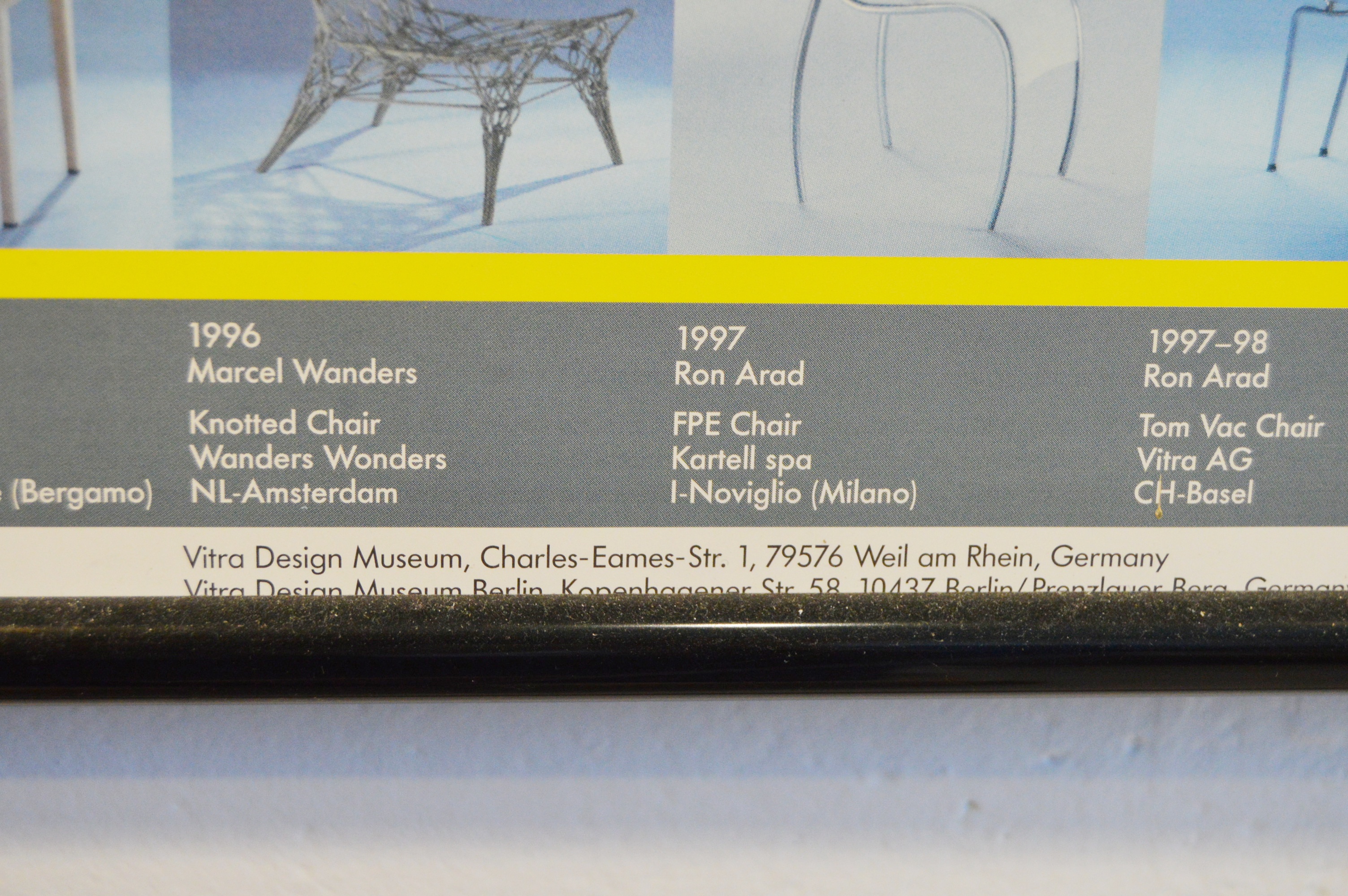 Framed Vitra Design Museum Collection Poster