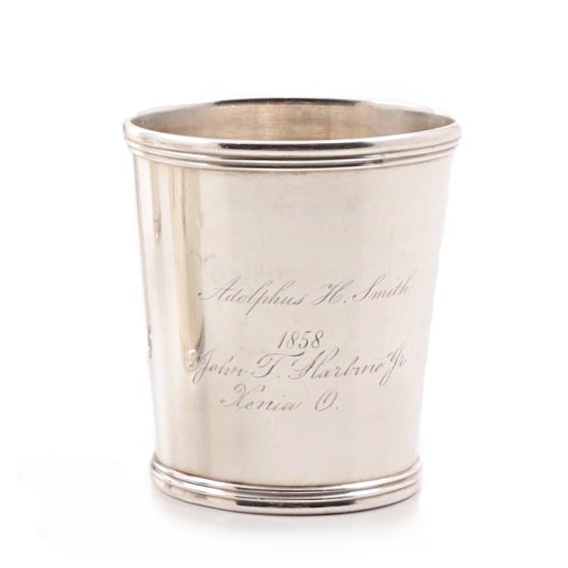 Dated 1858 E & D. Kinsey Sterling Silver Mint Julep Cup