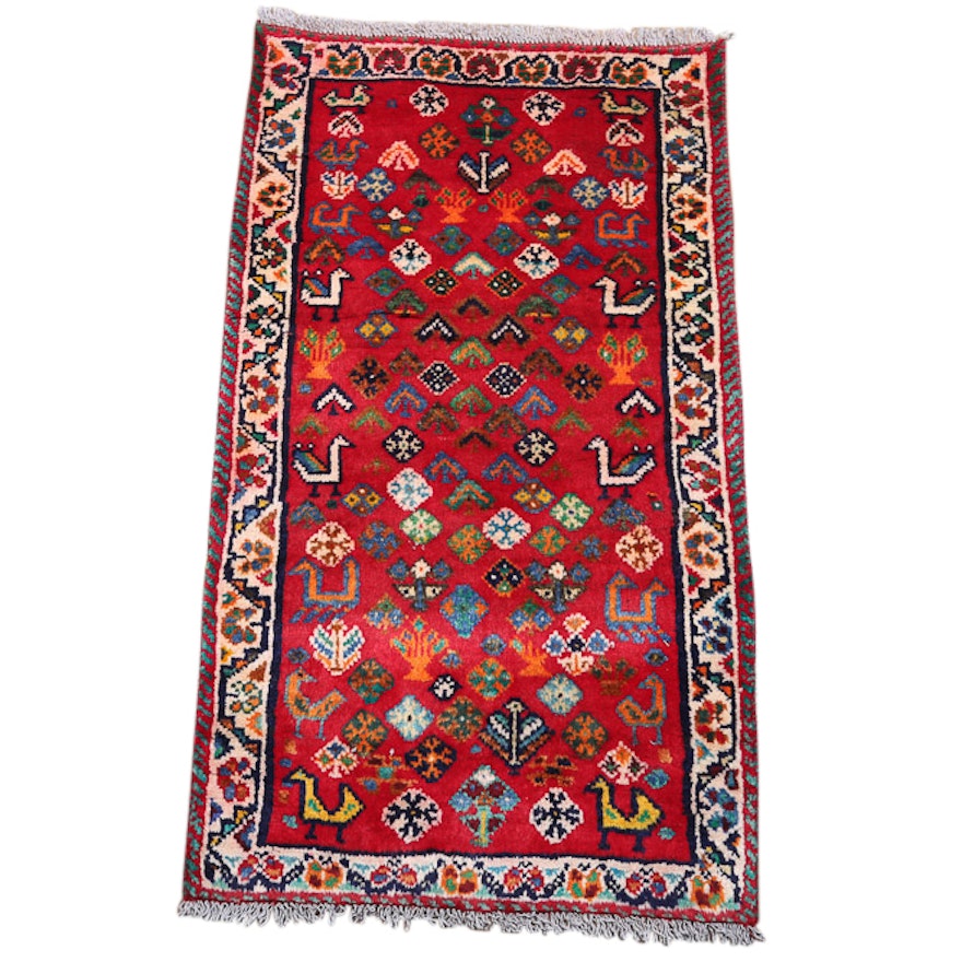 Hand-Knotted Southwest Persian Wool Rug