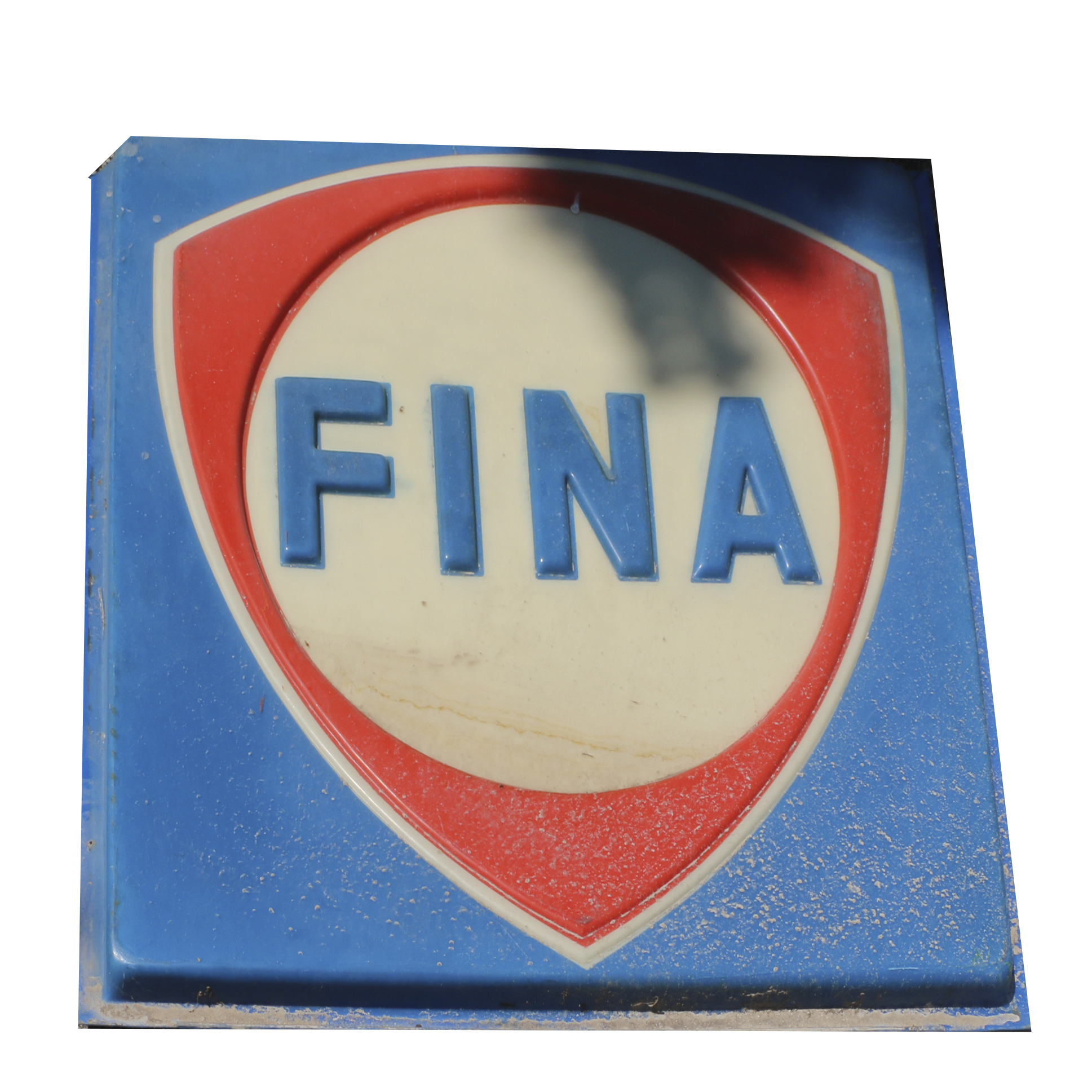 Vintage Fina Gas Station Advertising Sign