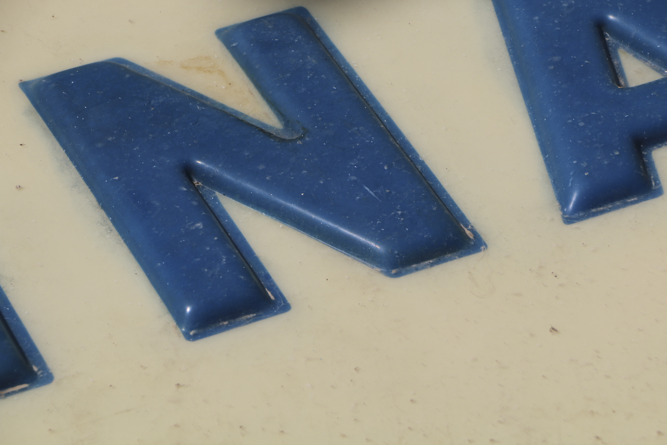 Vintage Fina Gas Station Advertising Sign