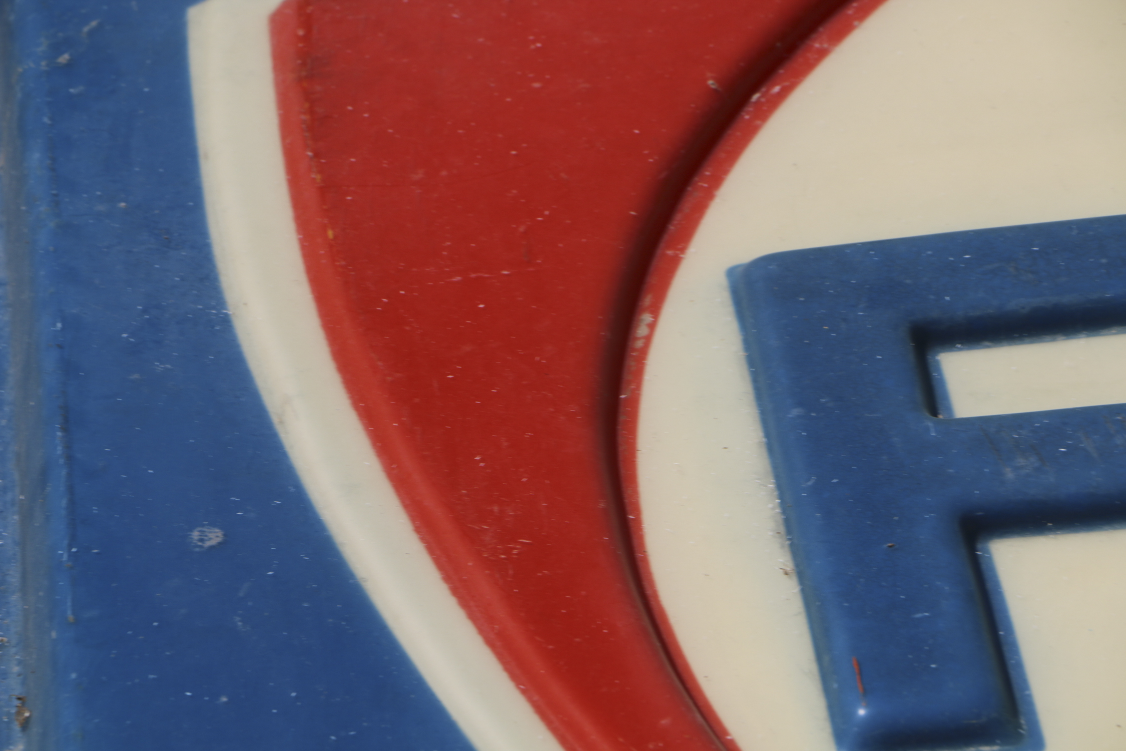 Vintage Fina Gas Station Advertising Sign