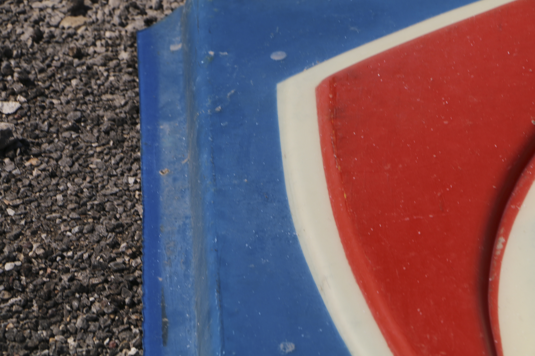 Vintage Fina Gas Station Advertising Sign