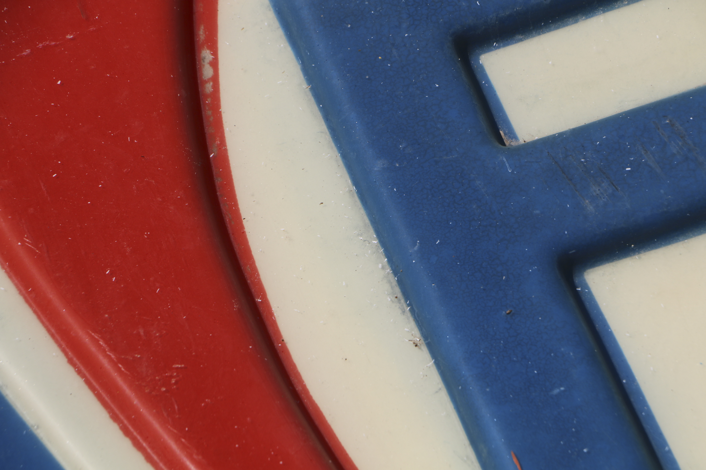 Vintage Fina Gas Station Advertising Sign