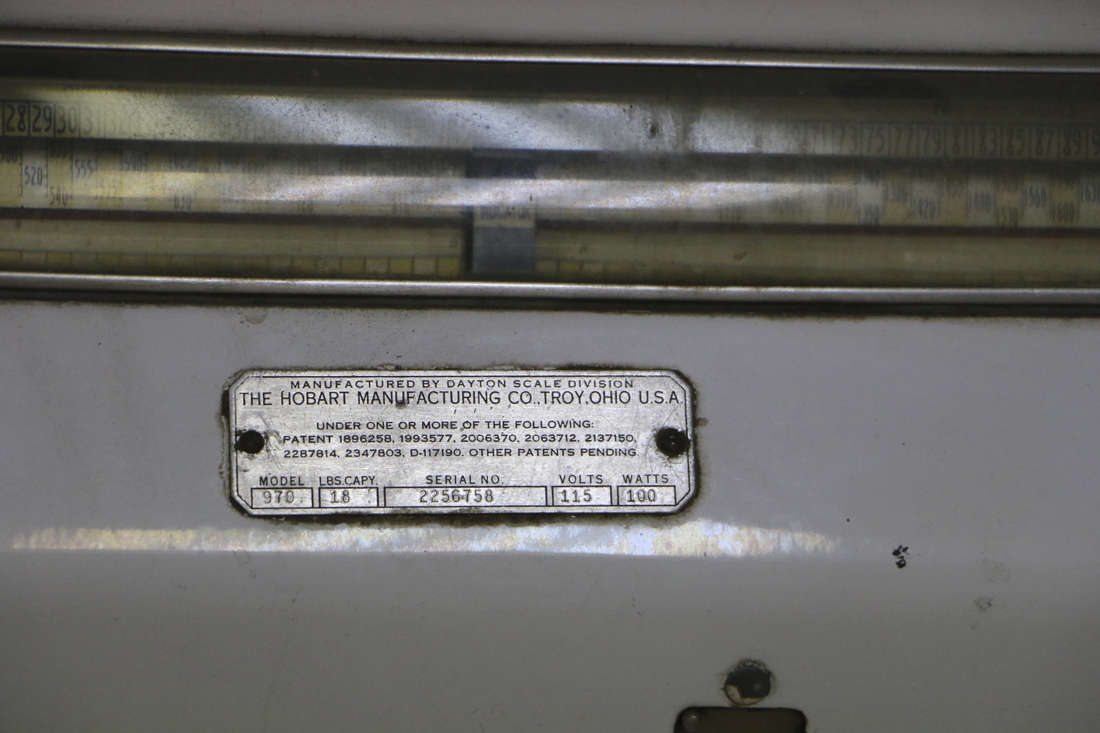 Vintage Hobart Manufacturing Company Scale