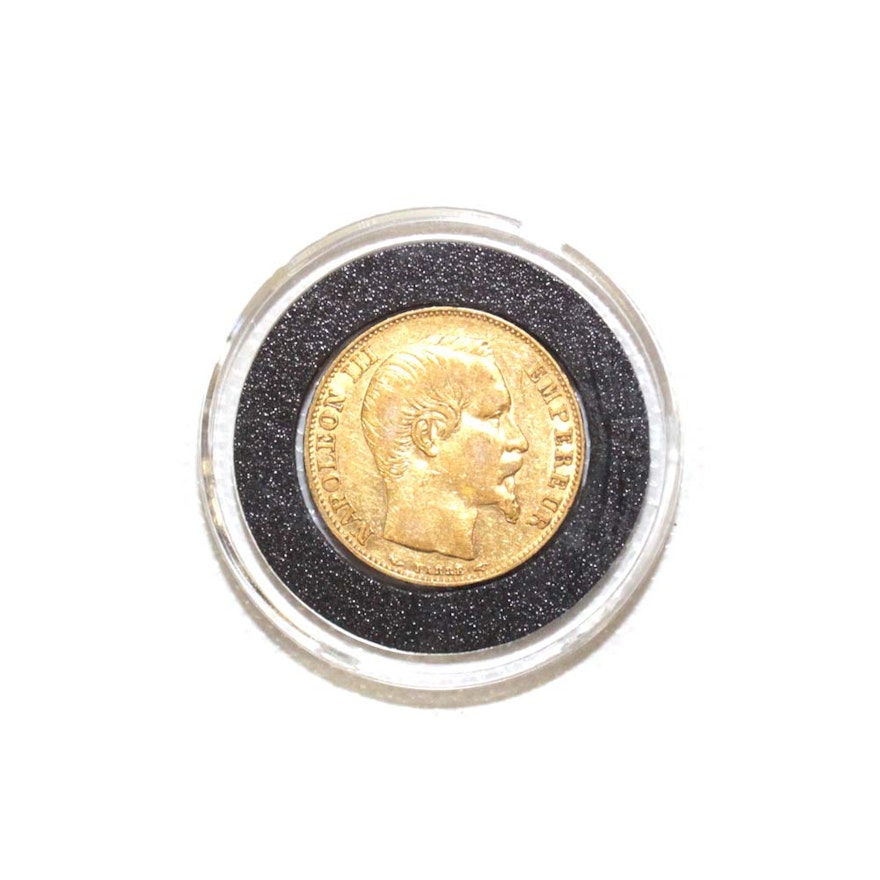 1854-A France 20 Francs Gold Coin