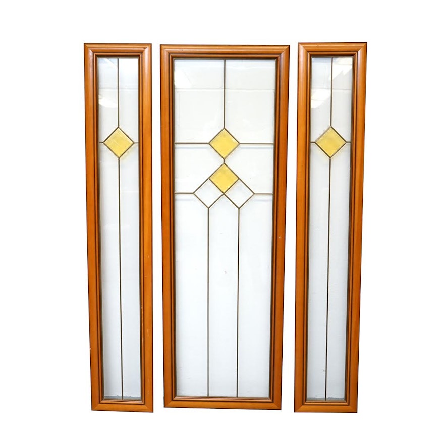 Art Deco Style Glass Door Panels