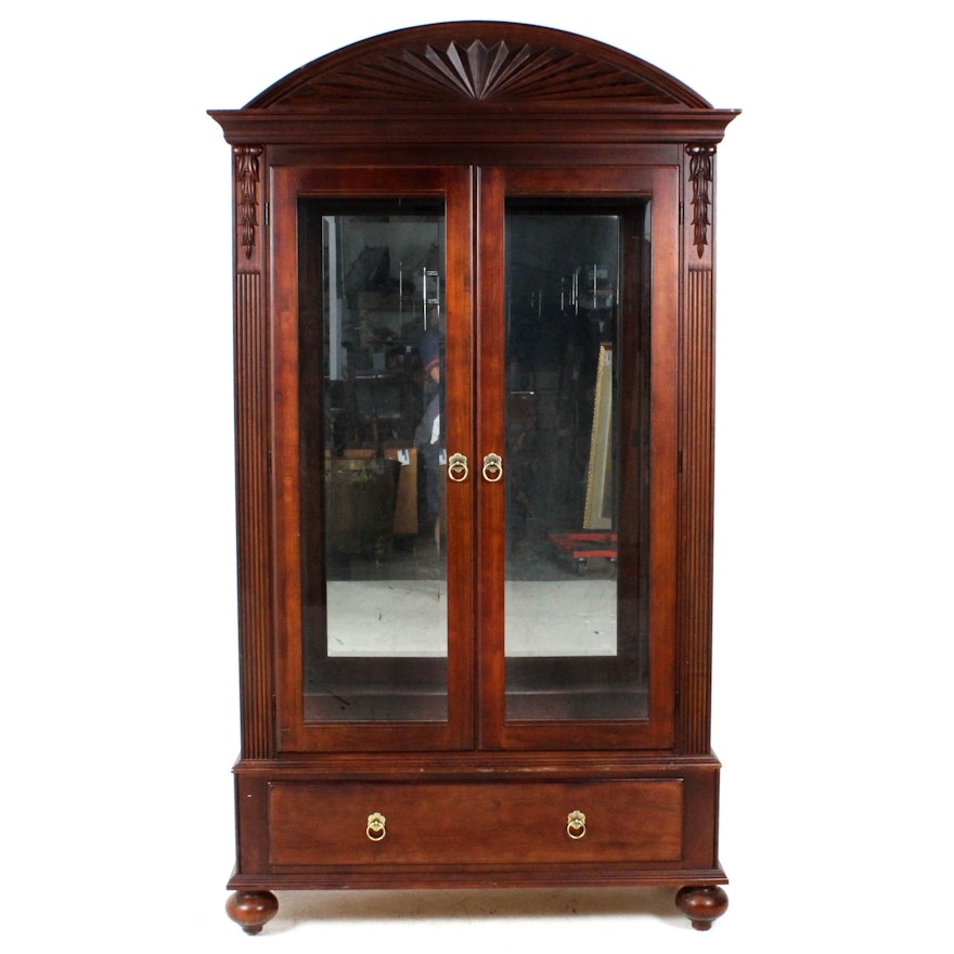 Ethan Allen Glass Front Display Cabinet