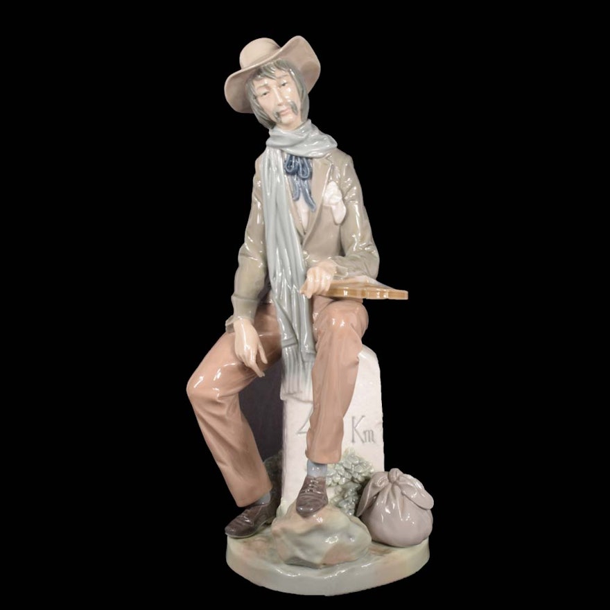 Vintage Lladró "Violinist On the Road" Porcelain Figurine