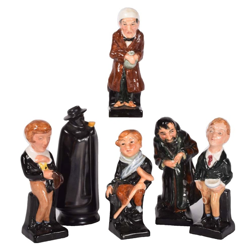 Royal Doulton Bone China Figurines Featuring Charles Dickens Characters