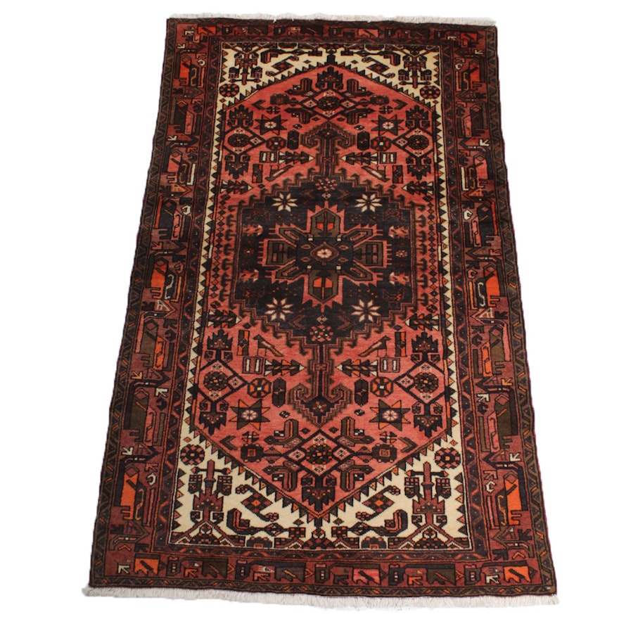 Vintage Fine Hand-Knotted Persian Malayer Rug