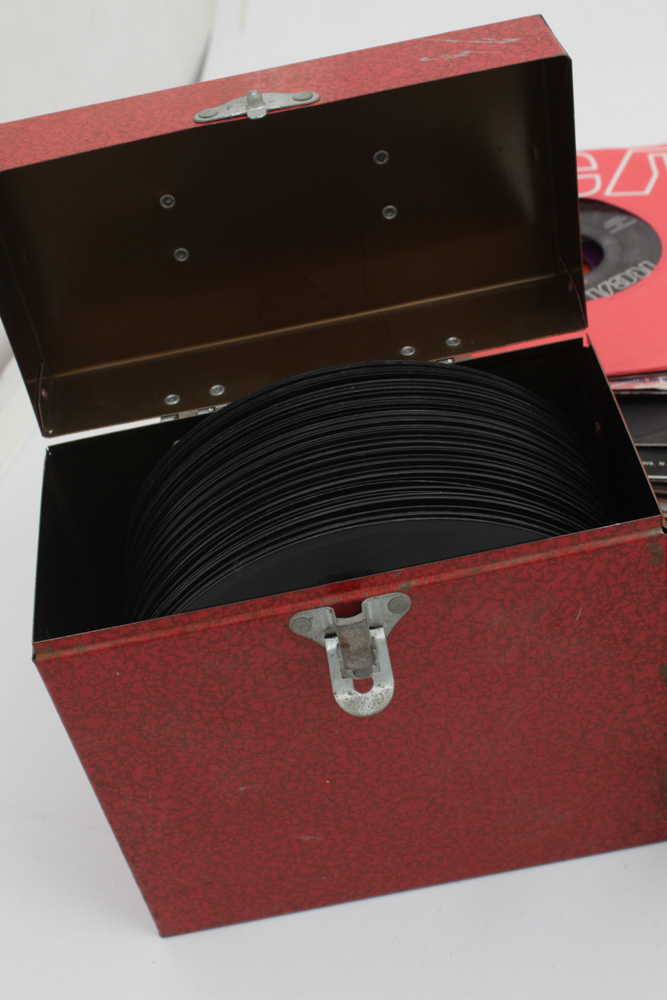 Vintage 45 RPM Records Featuring Elton John, Dean Martin, Dolly Parton