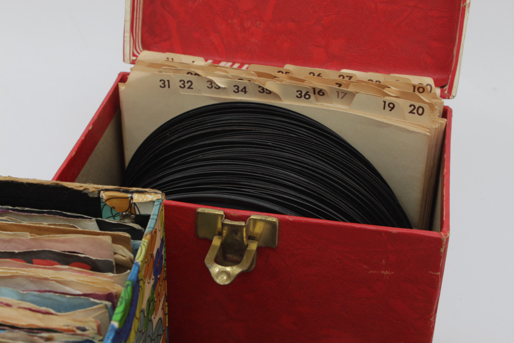 Vintage 45 RPM Records Featuring Elton John, Dean Martin, Dolly Parton