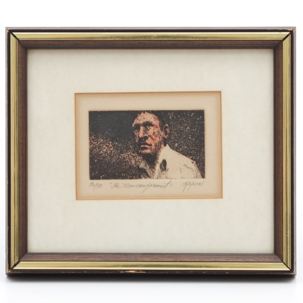 Dale Rayburn Limited Edition Etching "The Nonconformist"