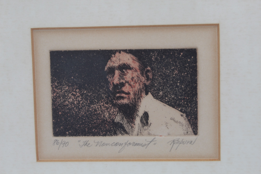 Dale Rayburn Limited Edition Etching "The Nonconformist"