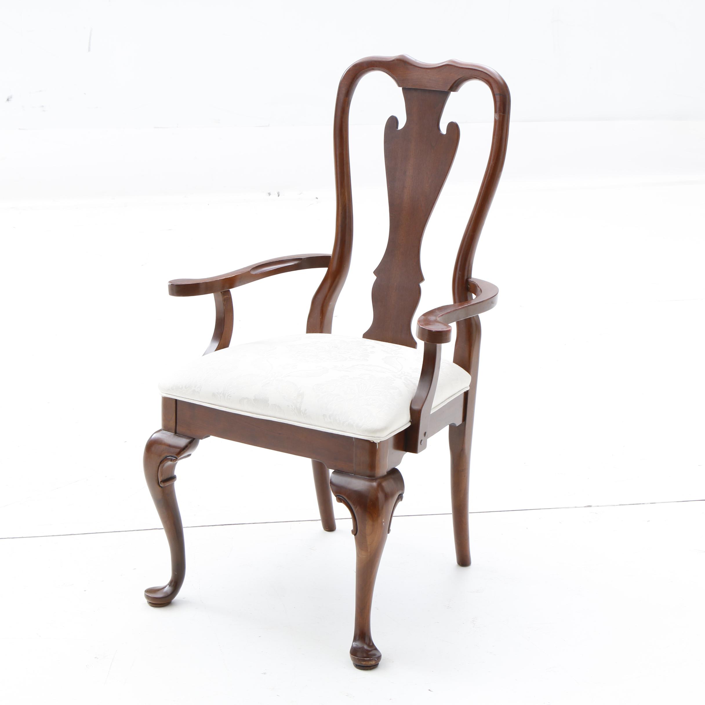 Queen Anne Stye Dining Table with Chairs by Kincaid