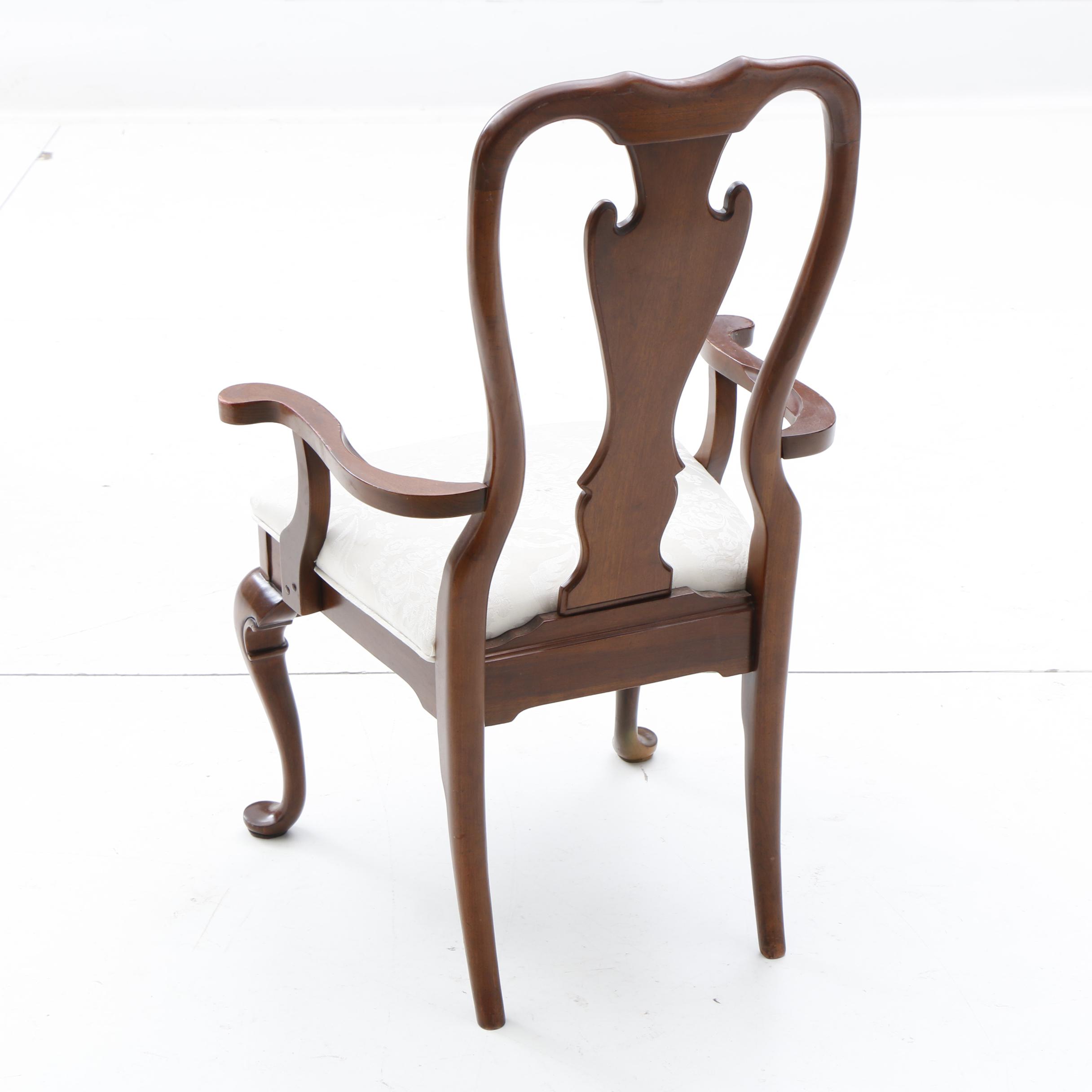 Queen Anne Stye Dining Table with Chairs by Kincaid