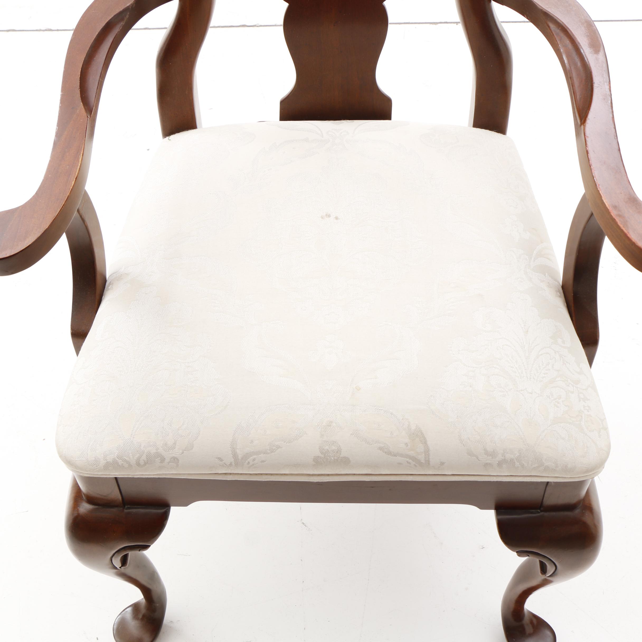 Queen Anne Stye Dining Table with Chairs by Kincaid