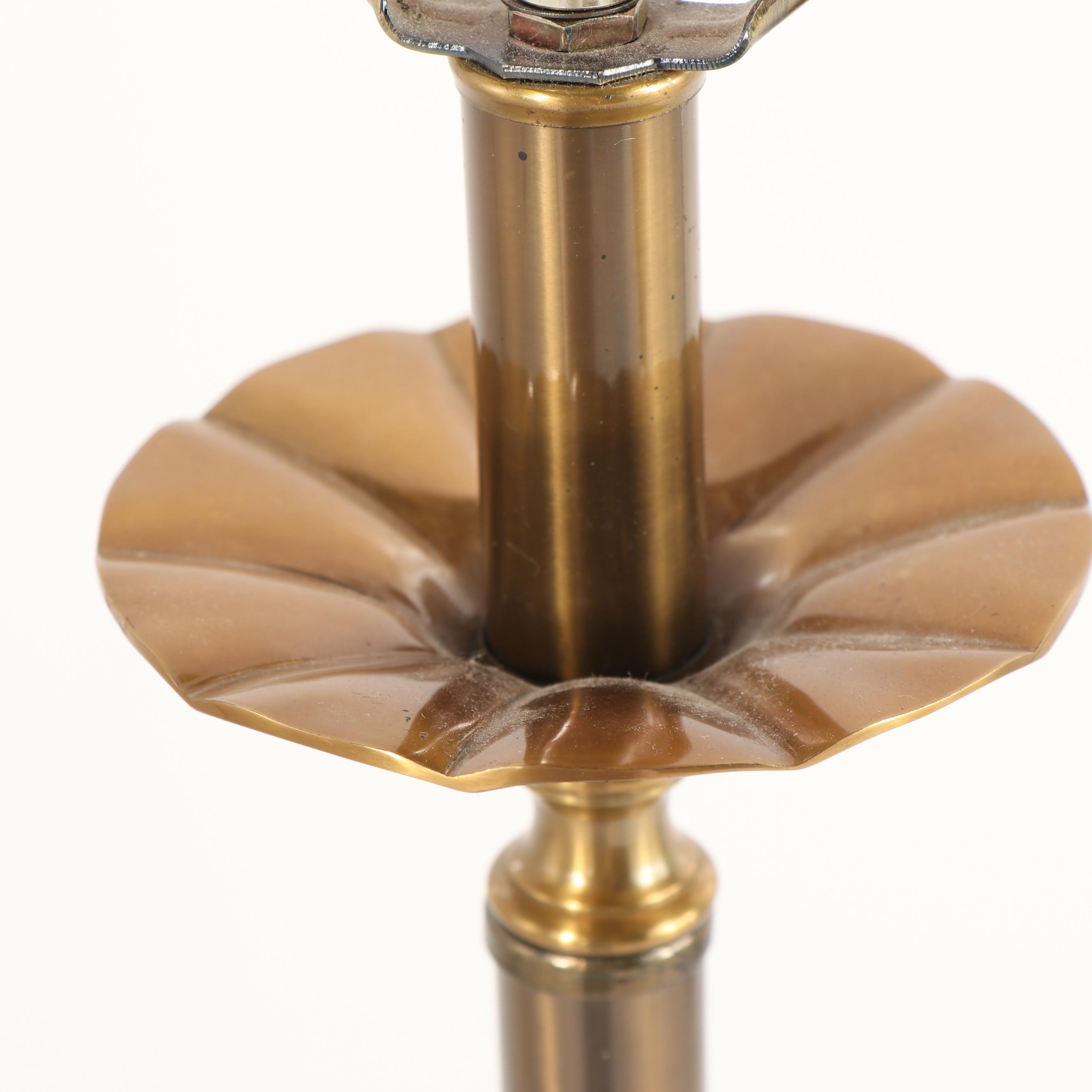 Metal Bamboo Form Floor Lamp