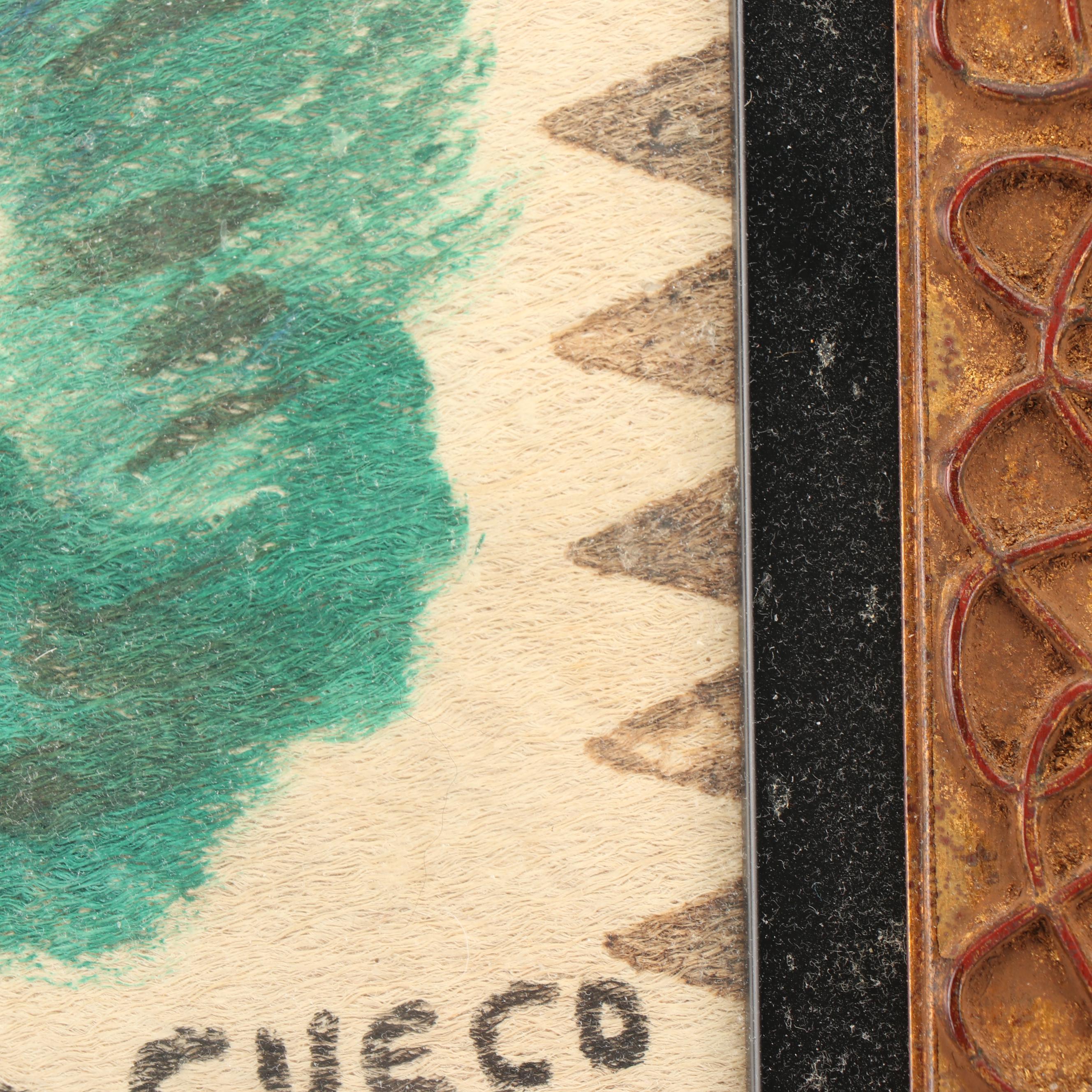 Peruvian Huitoto Hand-Painted Natural Fiber Textiles