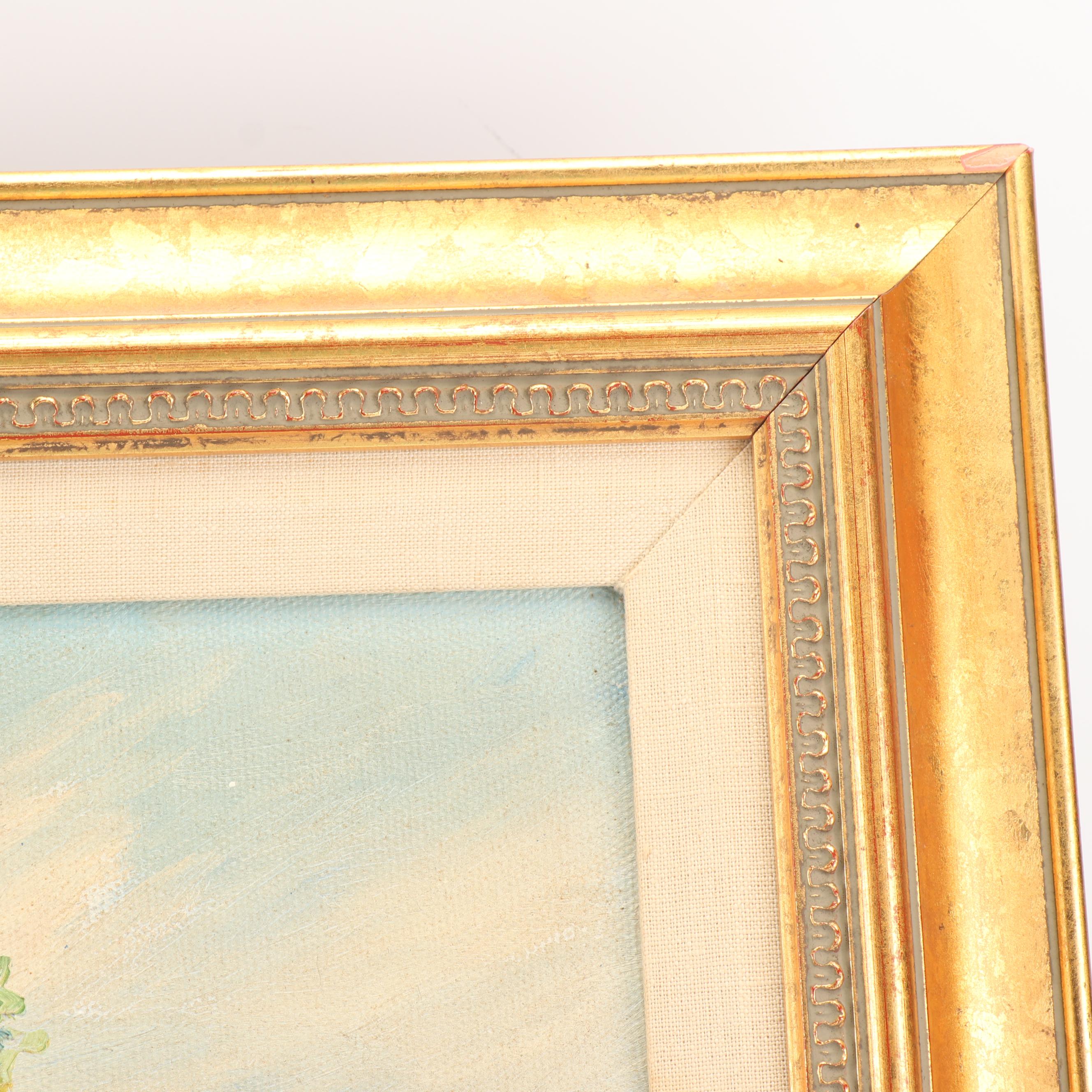 Landscape Oil Painting of Bluebonnets