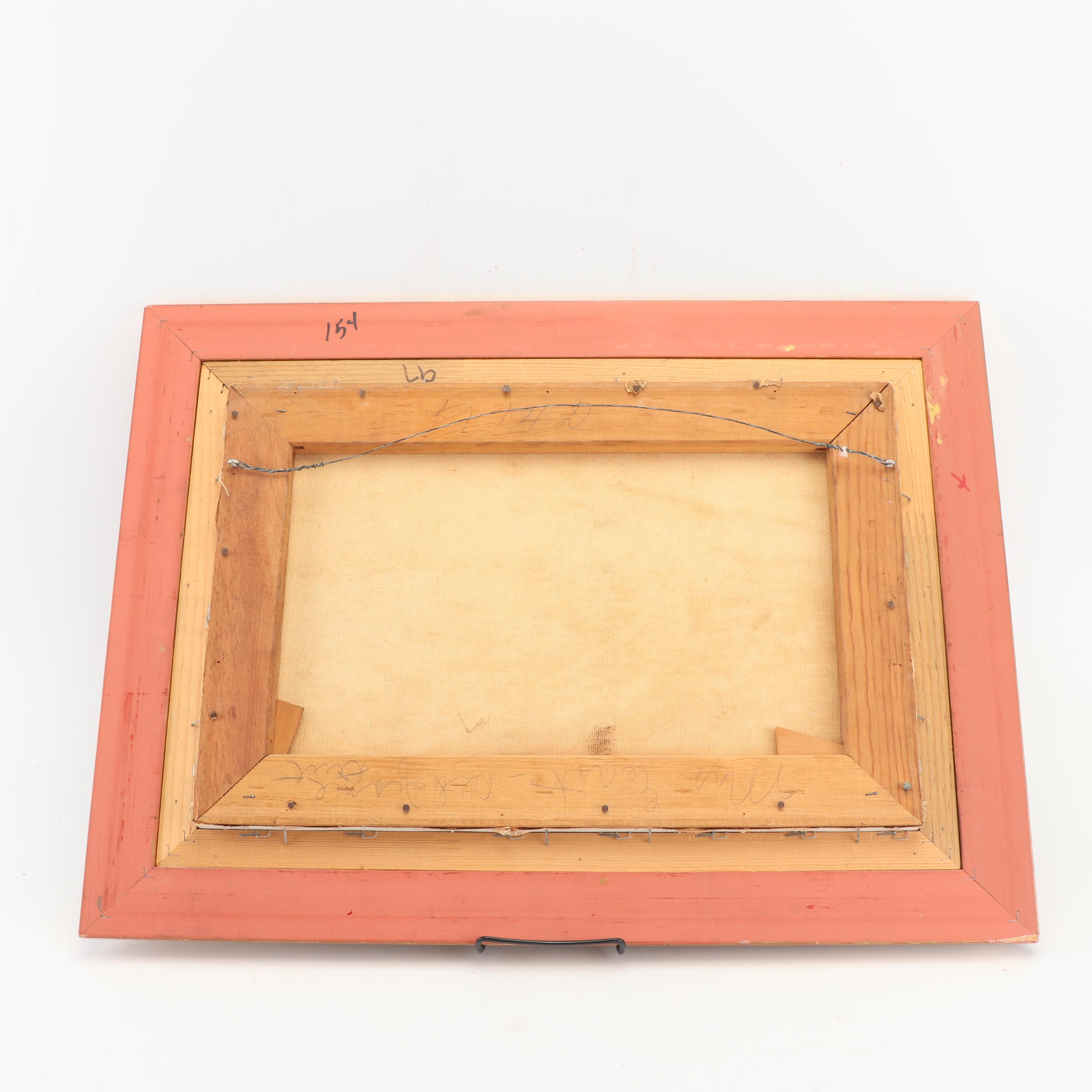 Landscape Oil Painting of Bluebonnets