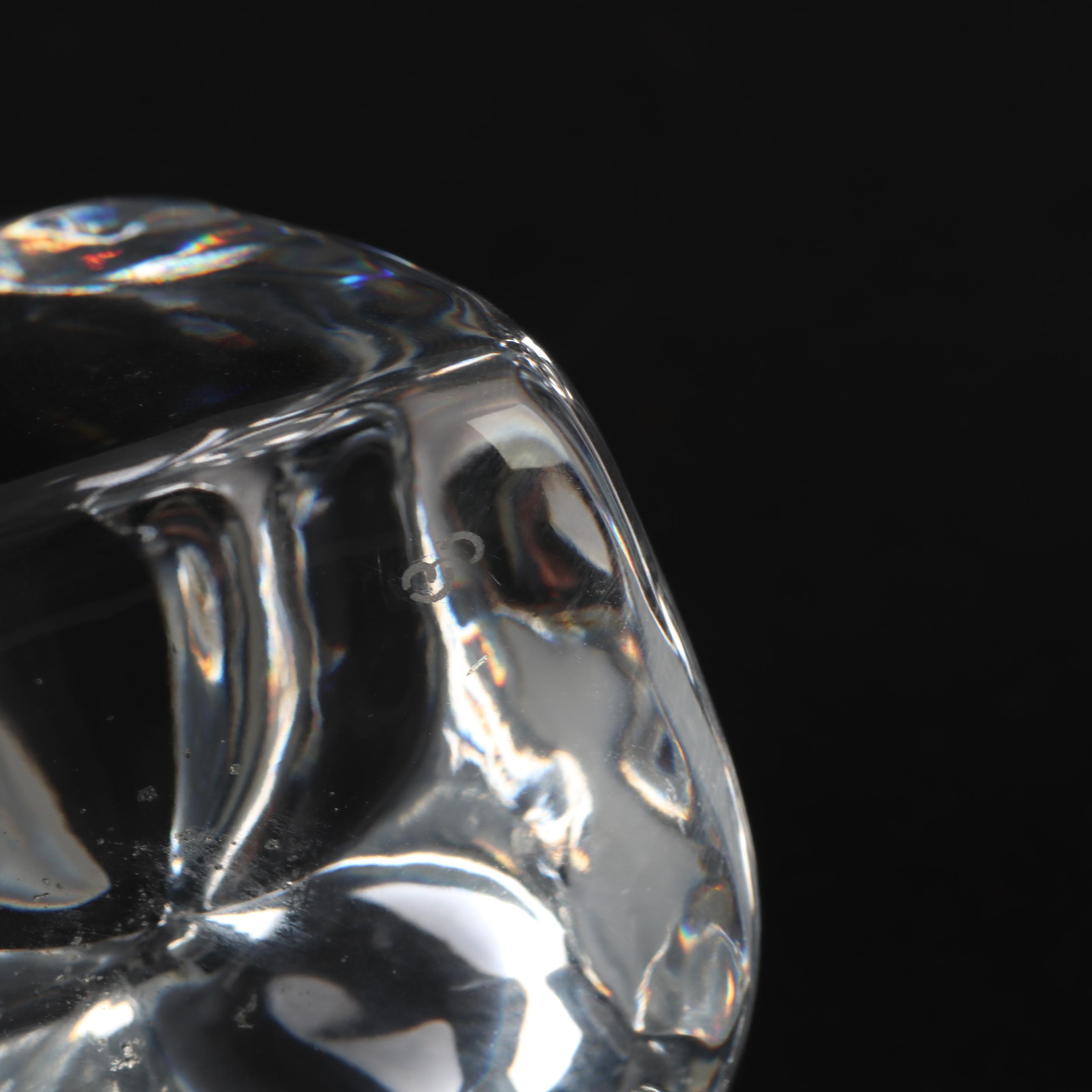 Frosted Crystal Eagle Head Figurine