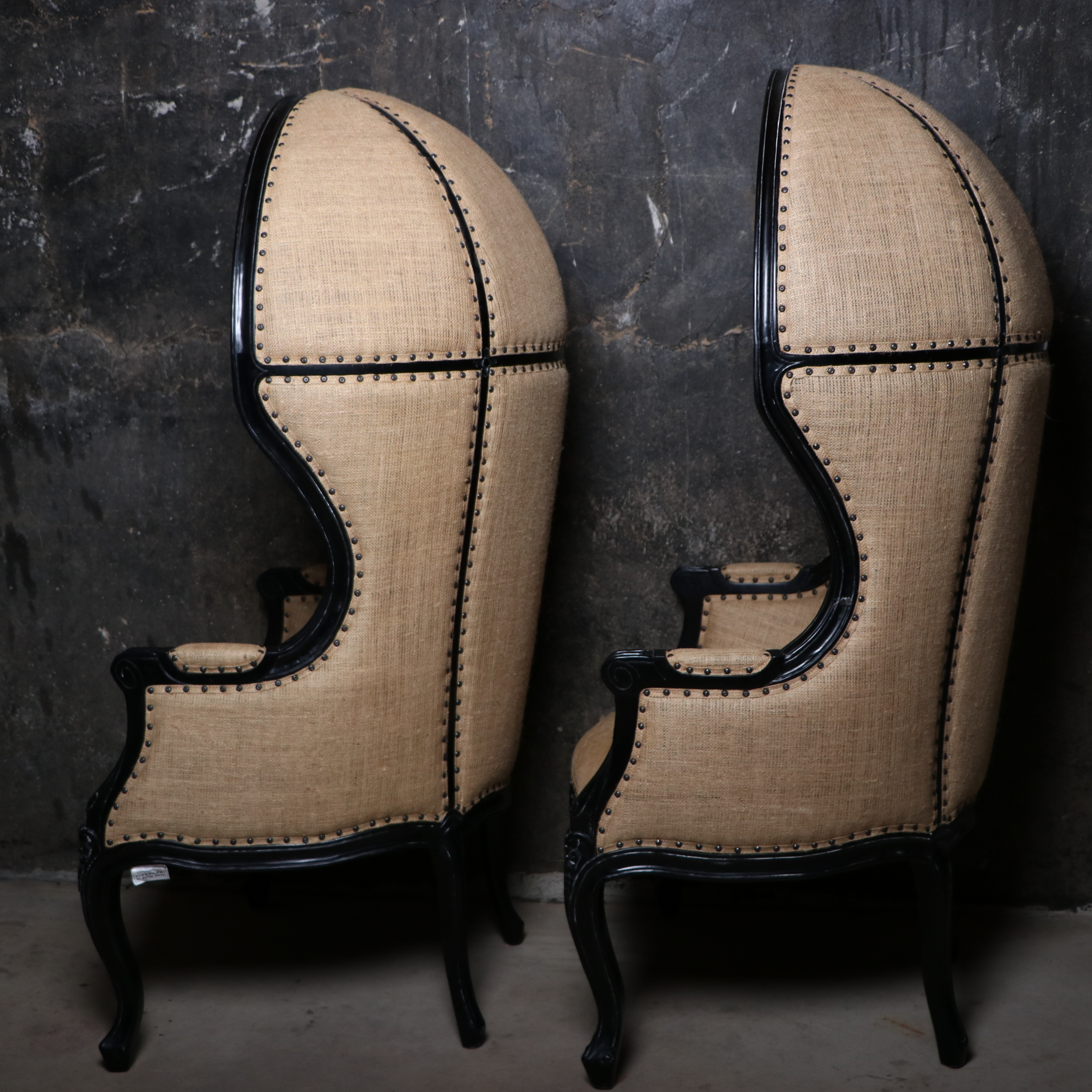 Pair of Louis XV Style Porter Chairs